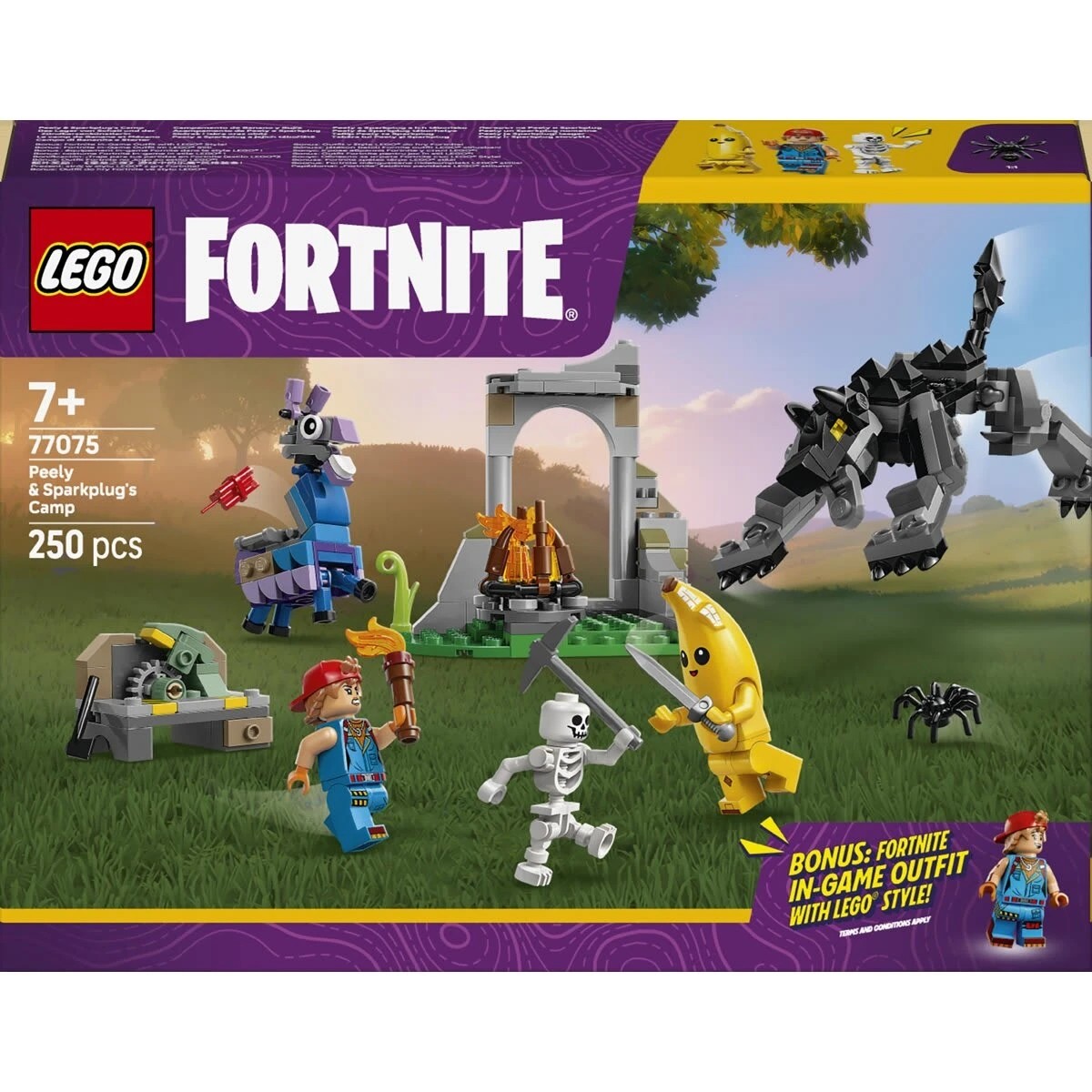 1 LEGO Fortnite Peely & Sparkplug’s Camp 77075, 1 of 11