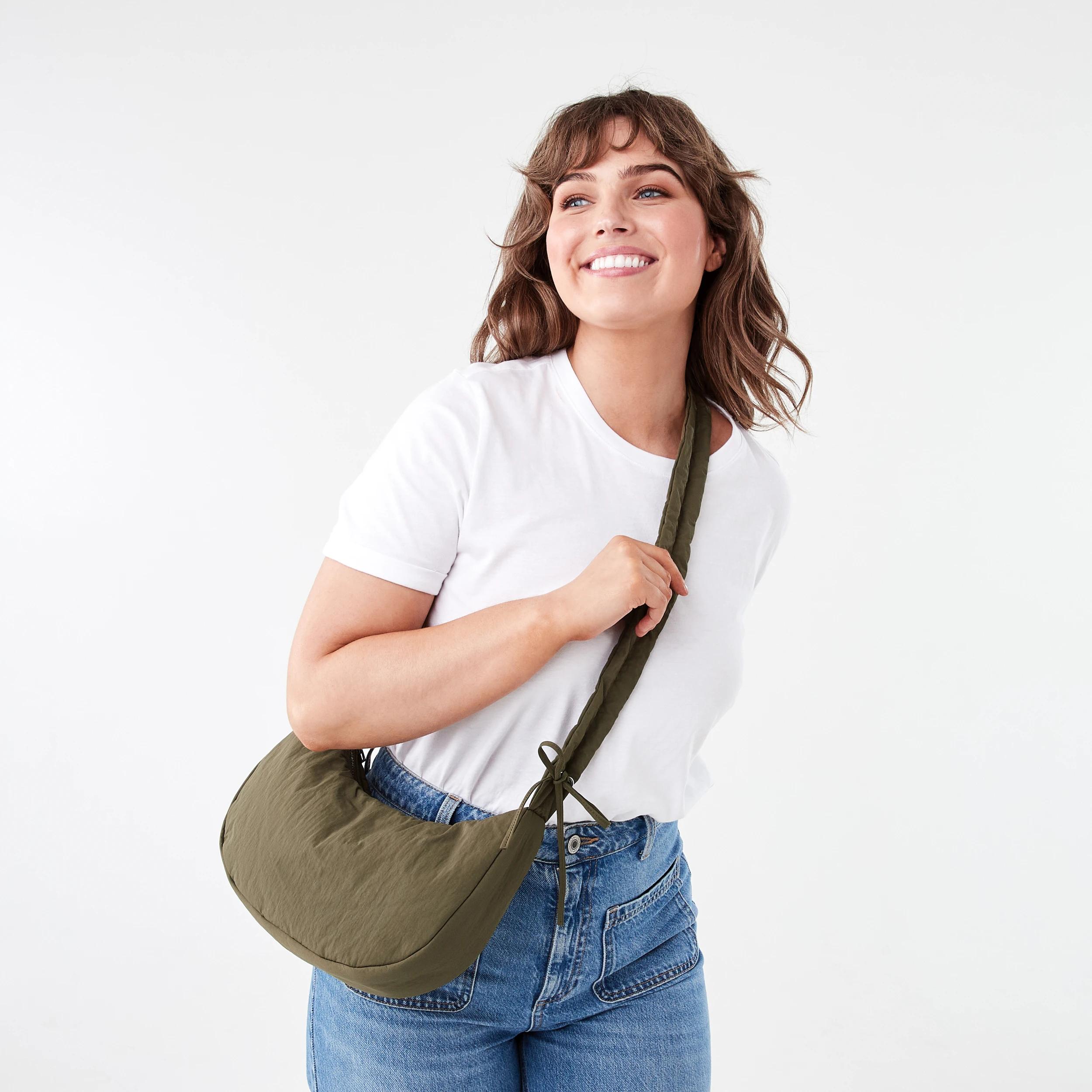 7 Urban Crescent Crossbody Bag Saf Khaki, 7 of 7