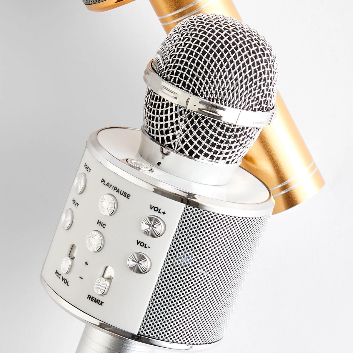 9 Bluetooth Karaoke Microphone with Speaker - Silver, 9 of 9