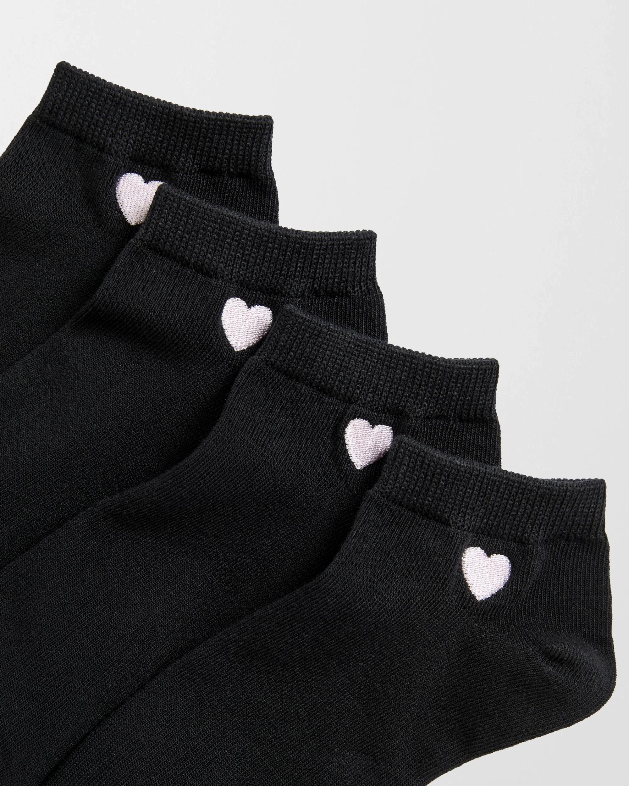 2 Target Woman Australian Cotton Blend 4 Pack Low Cut Casual Socks BLACK, 2 of 3