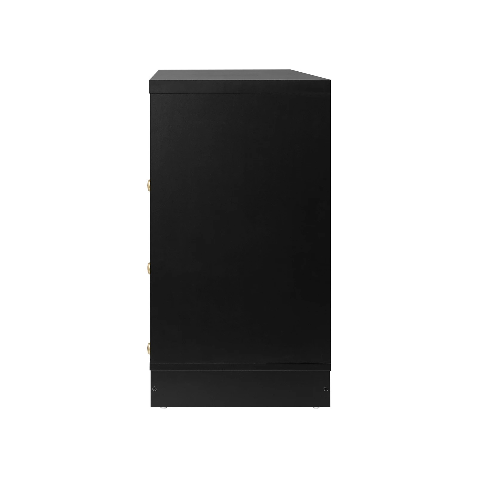 8 Oikiture 6 Chest of Drawers Lowboy Dresser Table Storage Cabinet - Black, 8 of 9