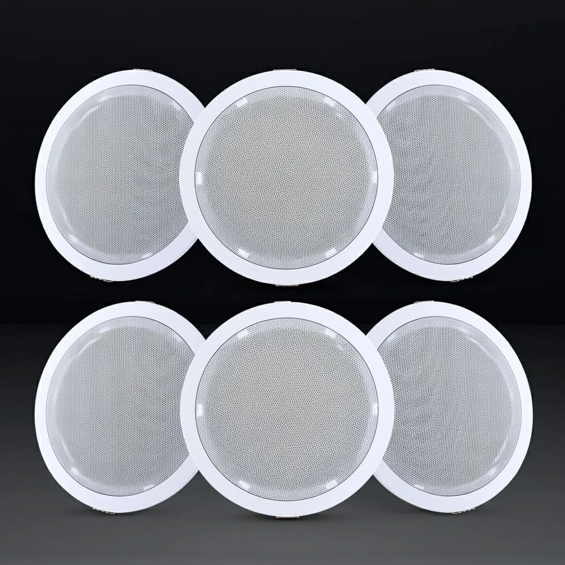 5 Giantz 6''Ceiling Speakers In Wall Speaker Home Audio Stereos Tweeter 6pcs - White, 5 of 6