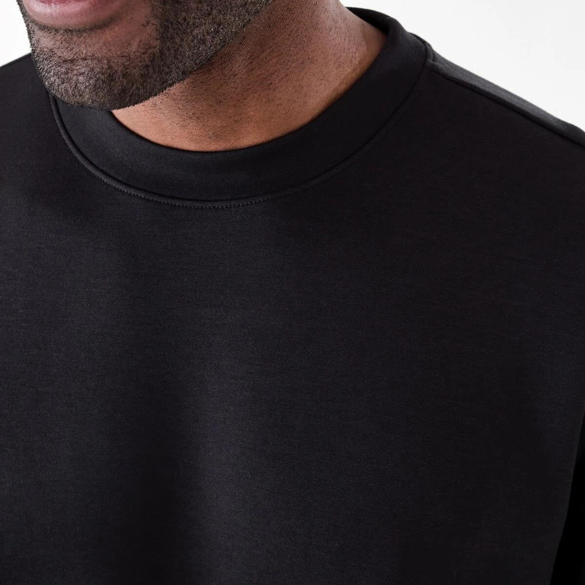 5 Active Mens Oversized Scuba T-shirt BLACK, 5 of 6