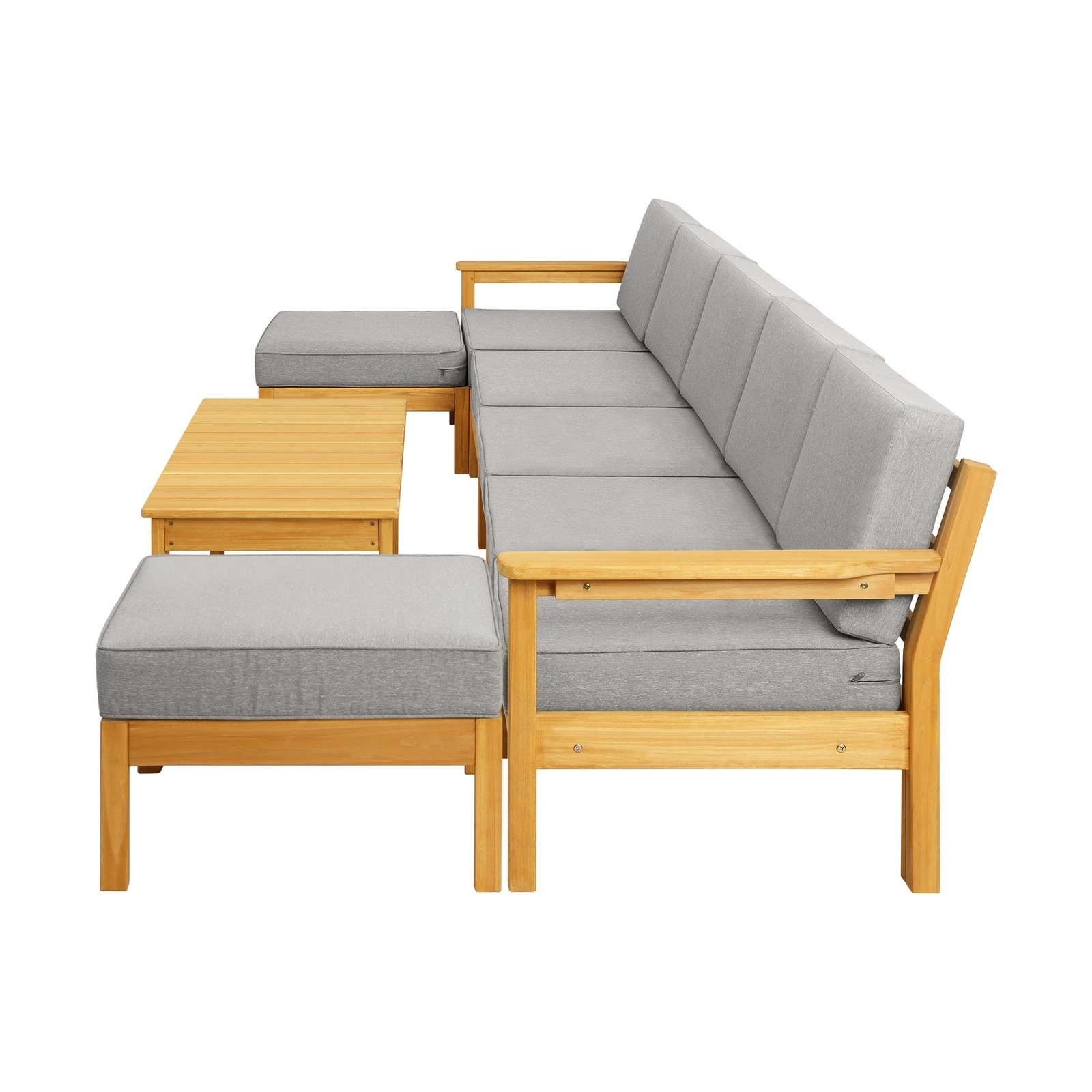 5 Livsip 7 Piece Outdoor Sofa Set Lounge Setting - Multi, 5 of 8