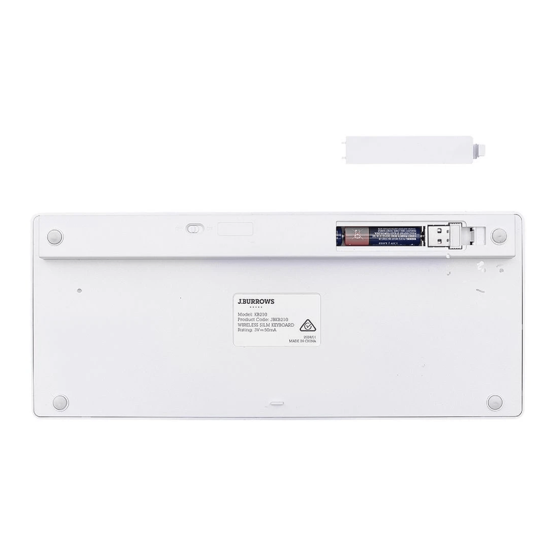 3 J.Burrows KB210 Wireless Slim Keyboard, 3 of 4