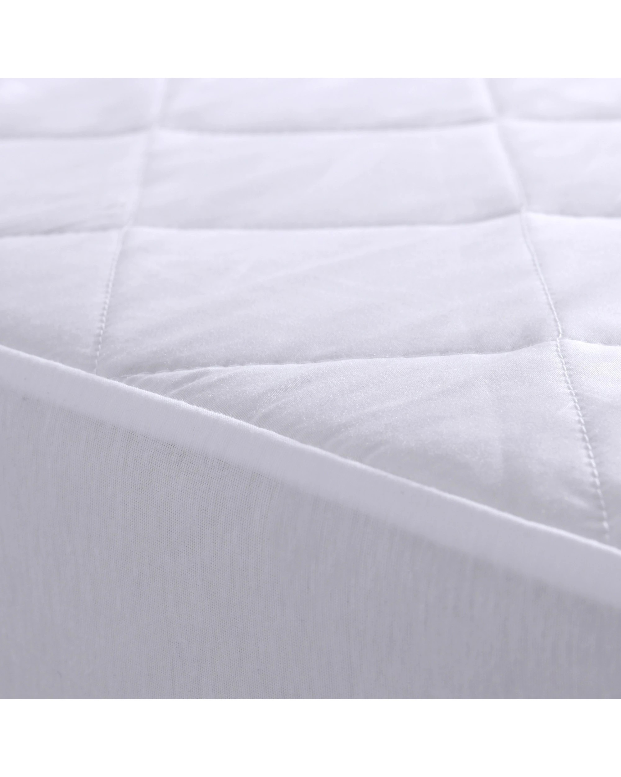 3 Dreamaker Tencel Quilted Mattress Protector - Super King Bed - White, 3 of 4