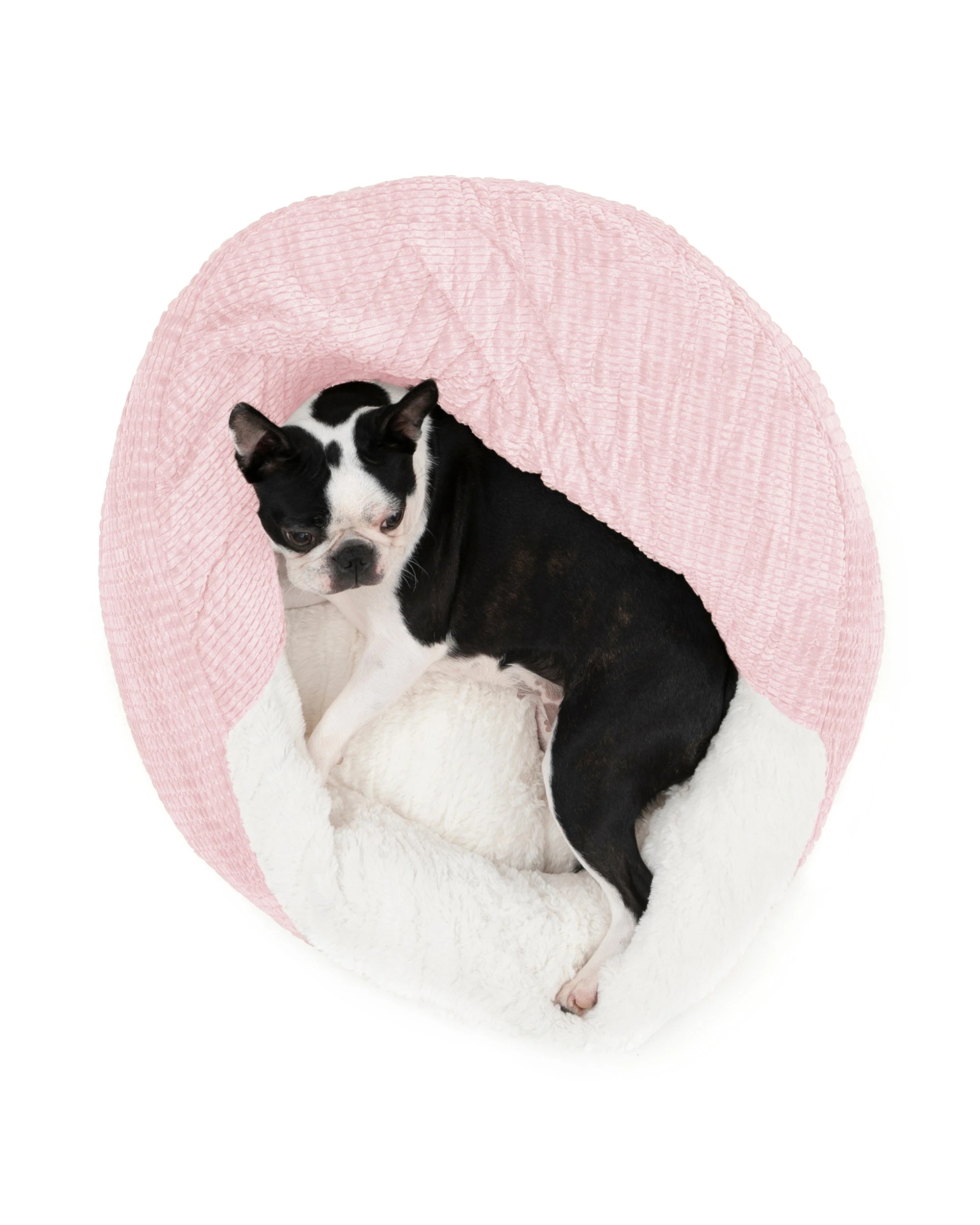 3 Charlie's Snookie Hooded Calming Dog Bed Small - Pink, 3 of 10