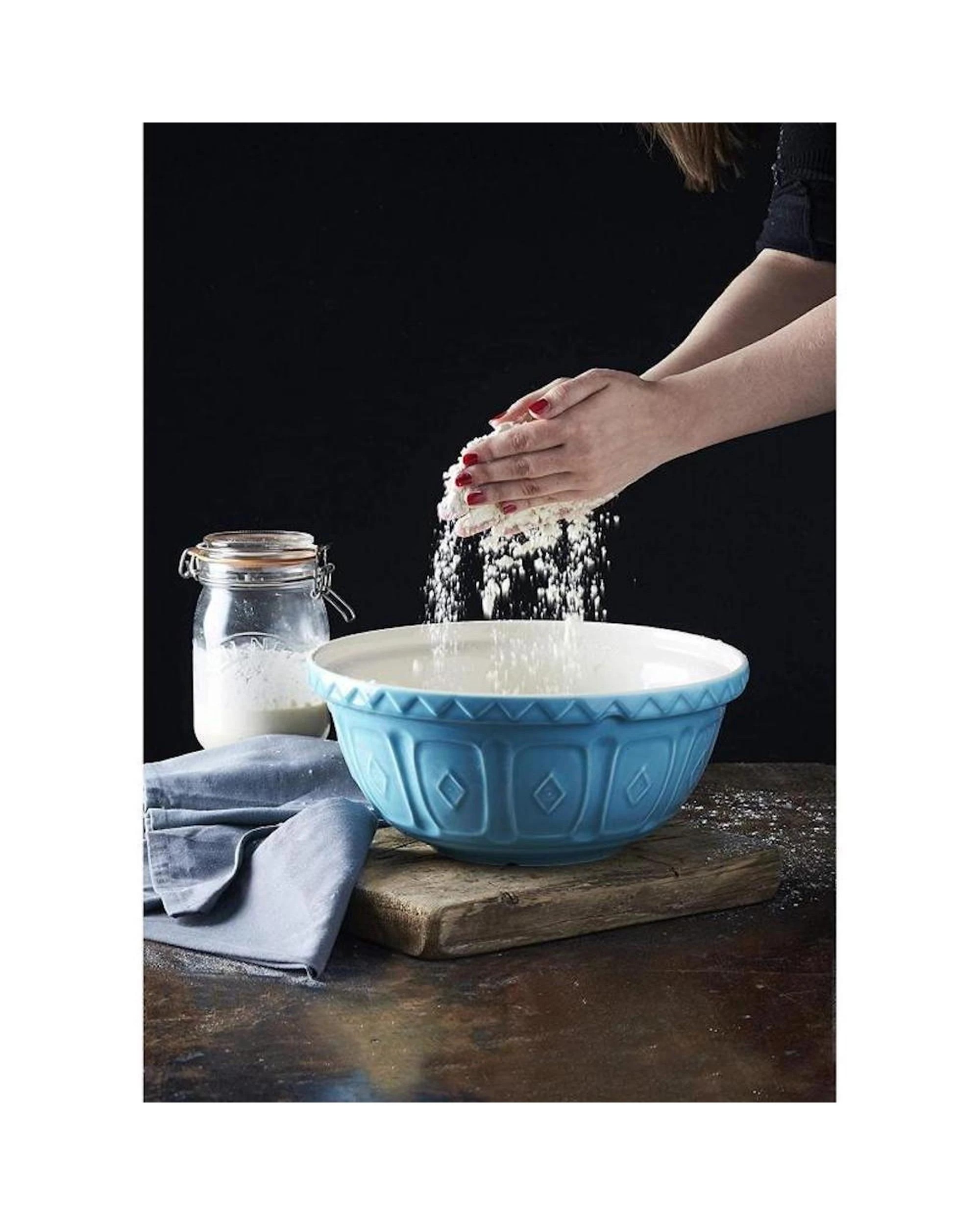 4 Mason Cash 29cm Colour Mixing Bowl Turquoise 2pc - Green, 4 of 6