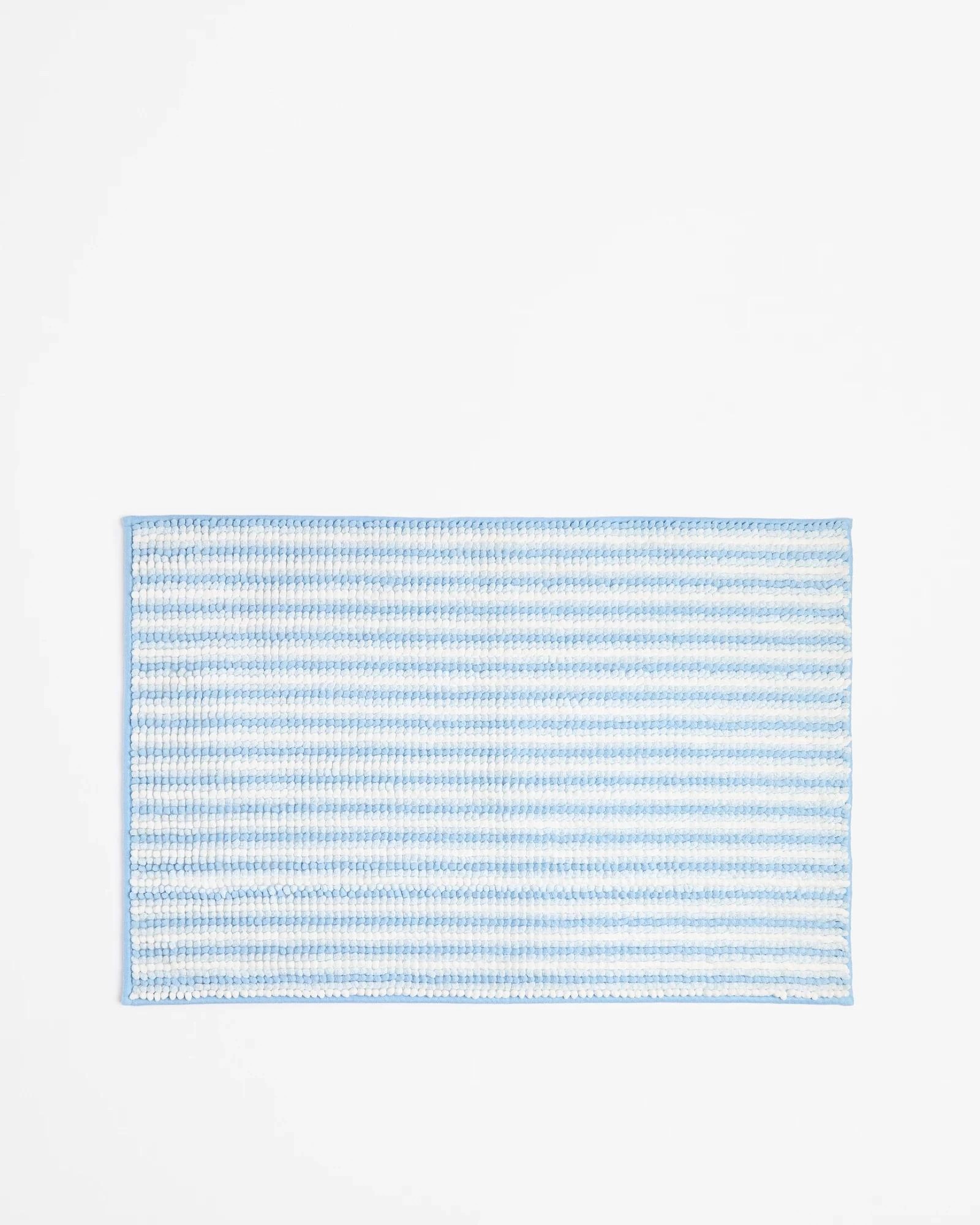 1 Target Bobble Stripe Bath Mat - Blue, 1 of 2