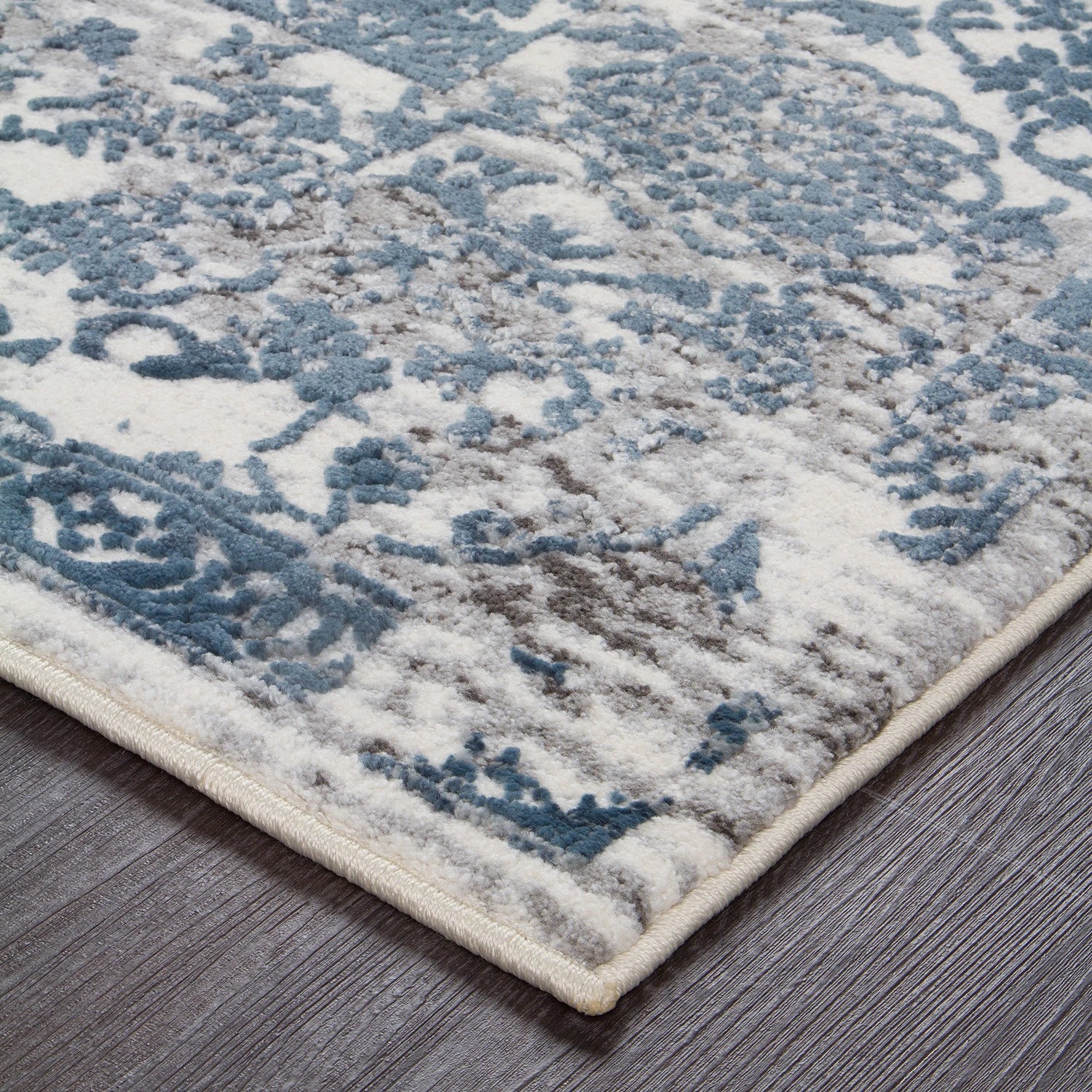 3 Common Ground Rugs Isola 1734 400x300cm - Extra Extra Large Pet Friendly Floor Rug - White, 3 of 7