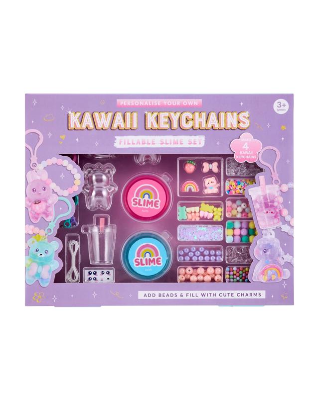 Personalise Your Own Kawaii Keychains Fillable Slime