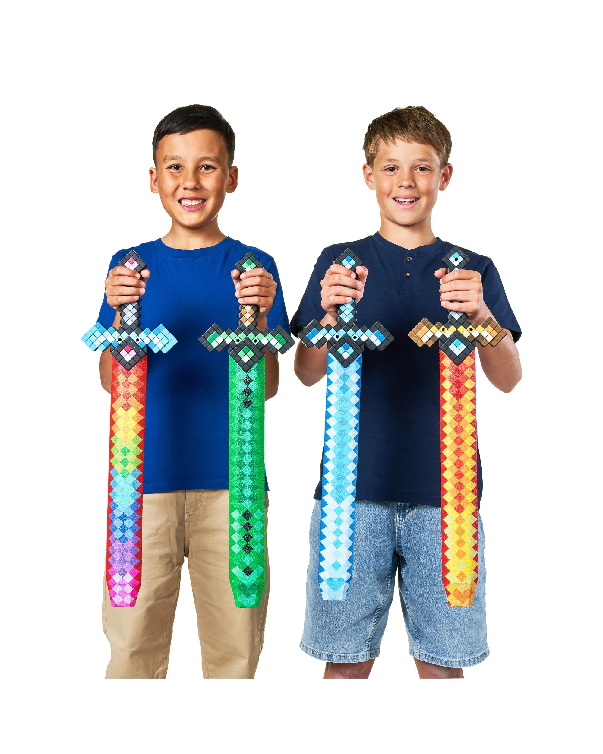 8 XSHOT Zuru X - Shot Role Play Pixel Sword - Assorted - Multi, 8 of 8