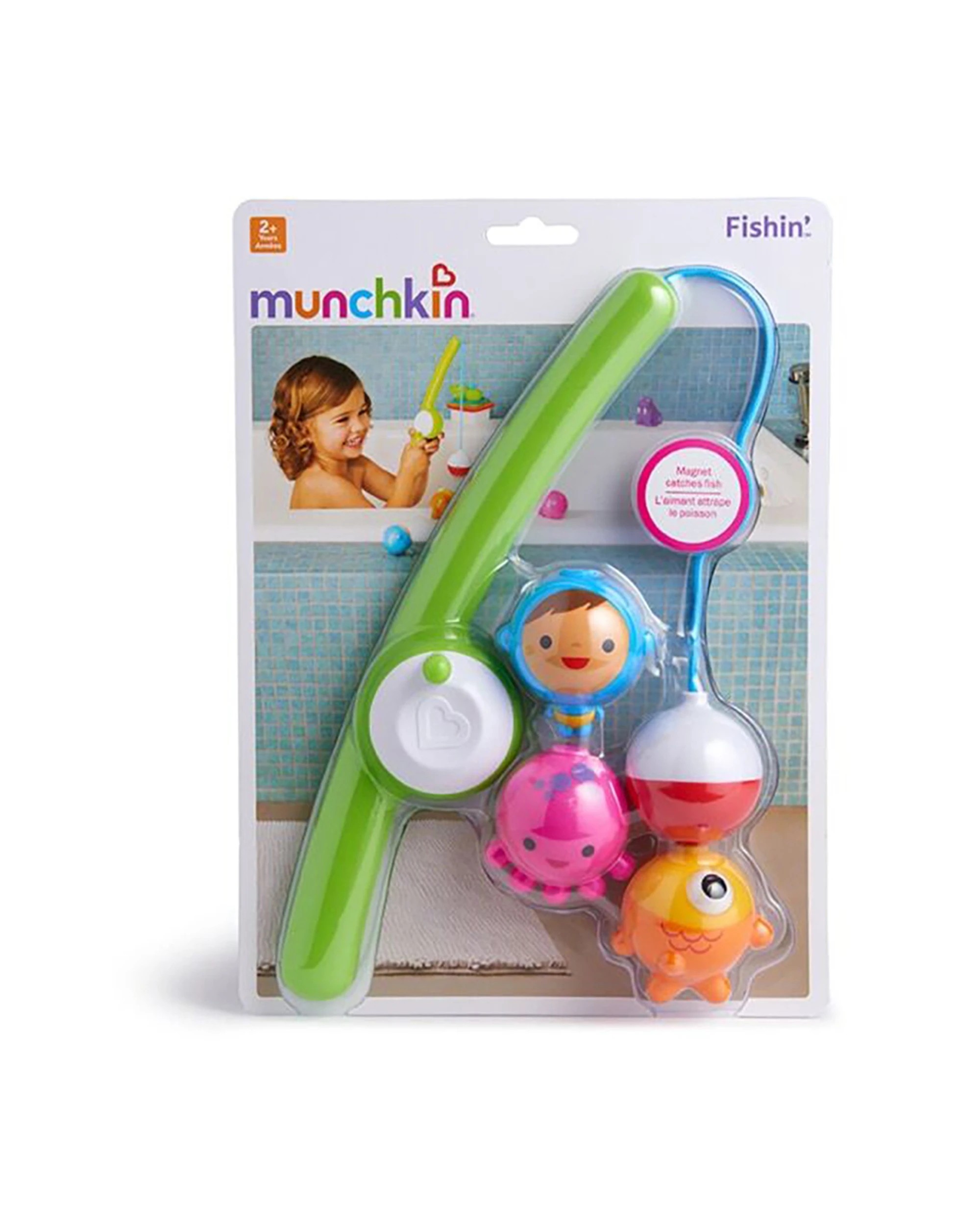 5 Munchkin Fishin Bath Toy Magnetic Fishing Set 2Y Up Hand Eye Coordination - Multi, 5 of 6