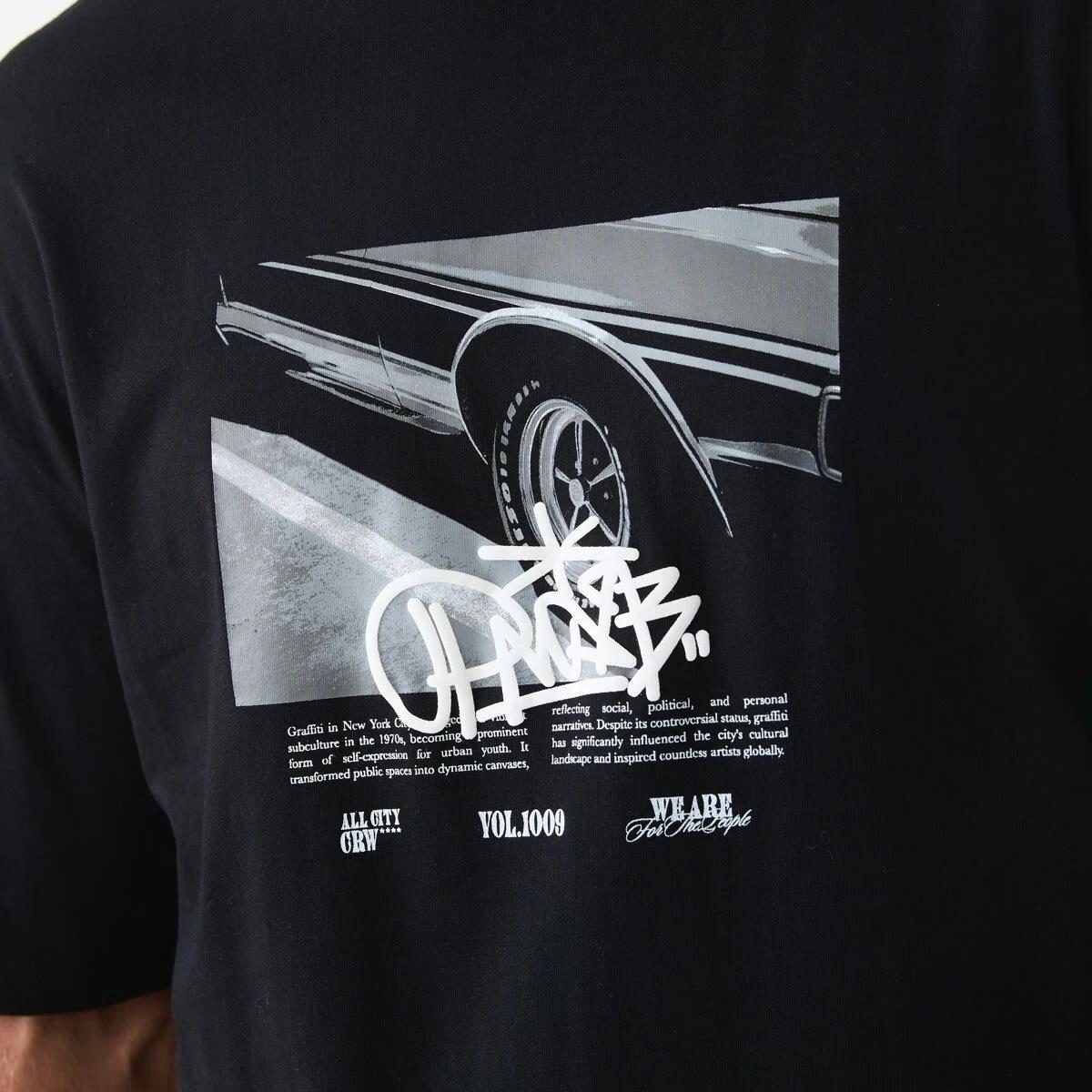 5 Oversized Graphic T-shirt Black, 5 of 5