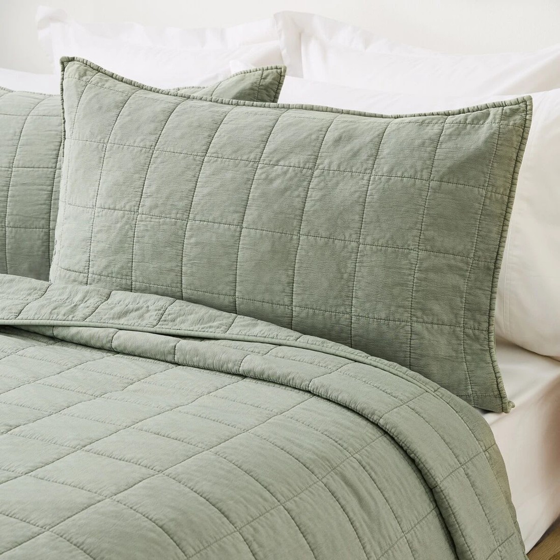 3 Hayden Coverlet Set - Queen/King Bed, Seagrass, 3 of 7