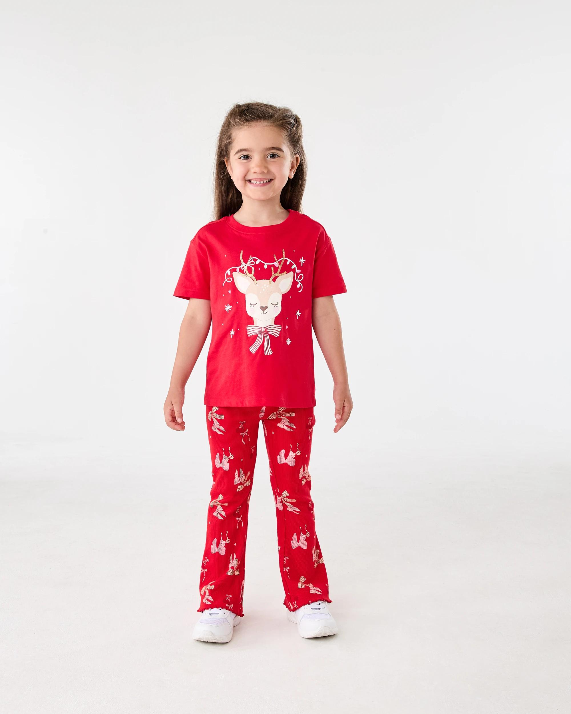 5 Christmas Print T-shirt Red Doe, 5 of 6