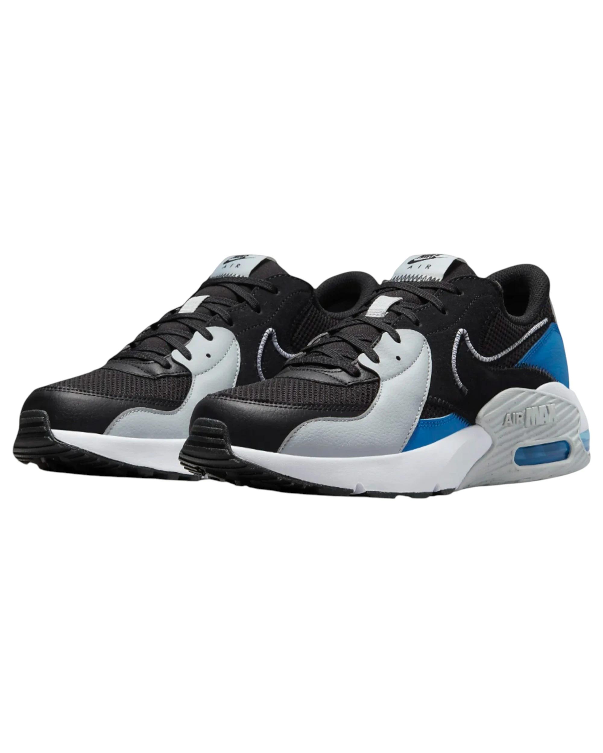 4 Nike Mens Air Max Excee Black/ Photo Blue/ White Shoes BLACK/ PHOTO BLUE/ WHITE, 4 of 8