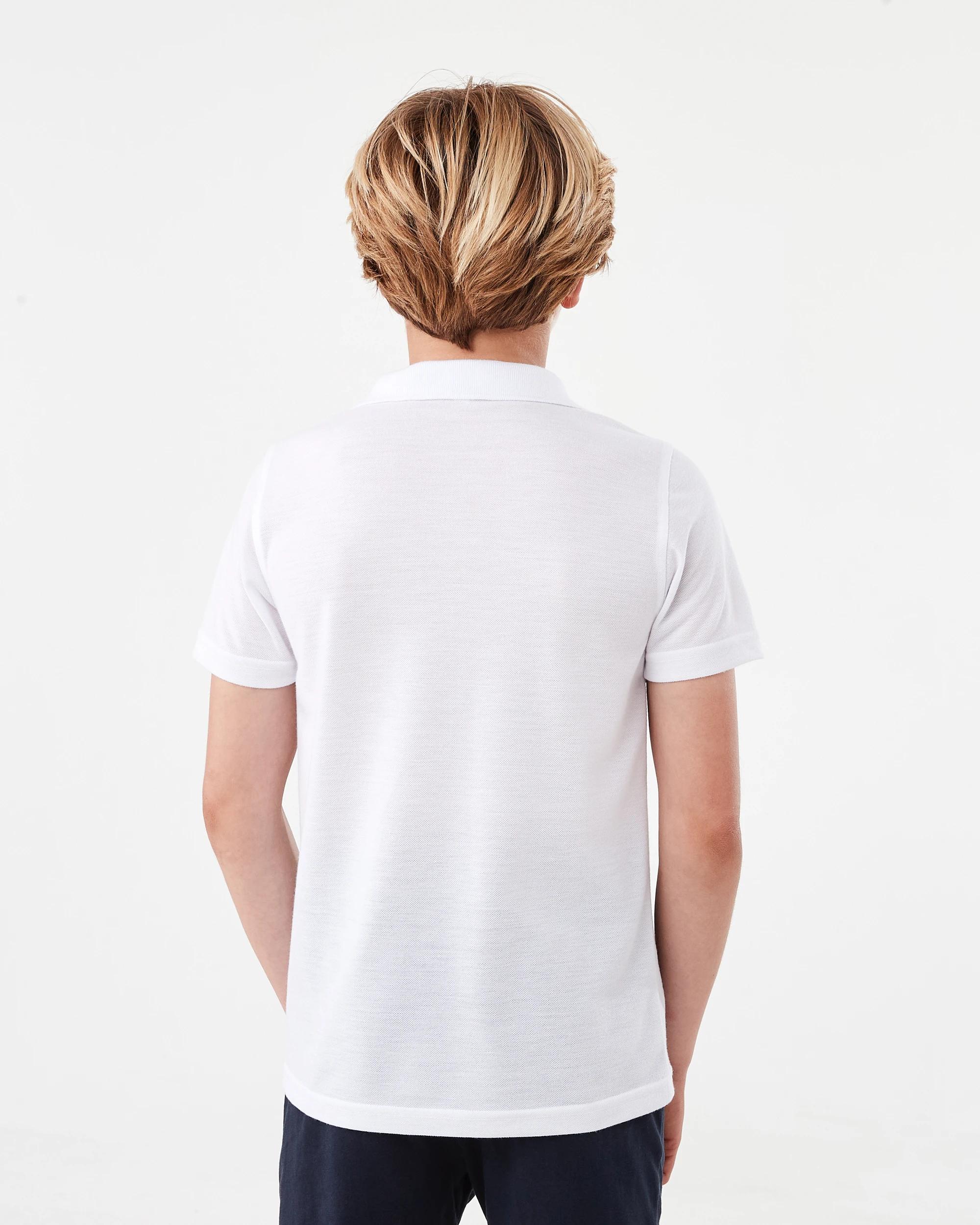 2 School Polo T-shirt White, 2 of 7