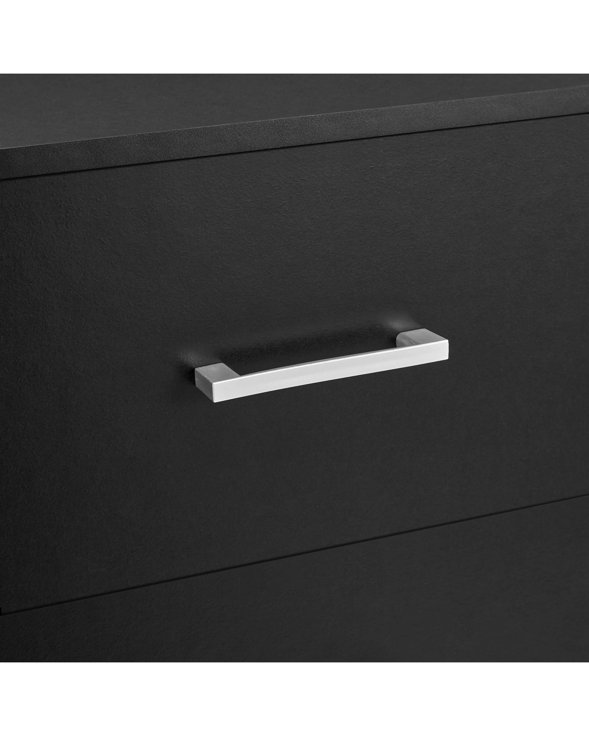 6 Kodu Bedside Unit Side Table 2 Drawers - Black, 6 of 9