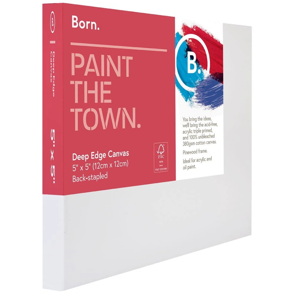 2 Born Deep Edge Canvas 5 x 5", 2 of 4