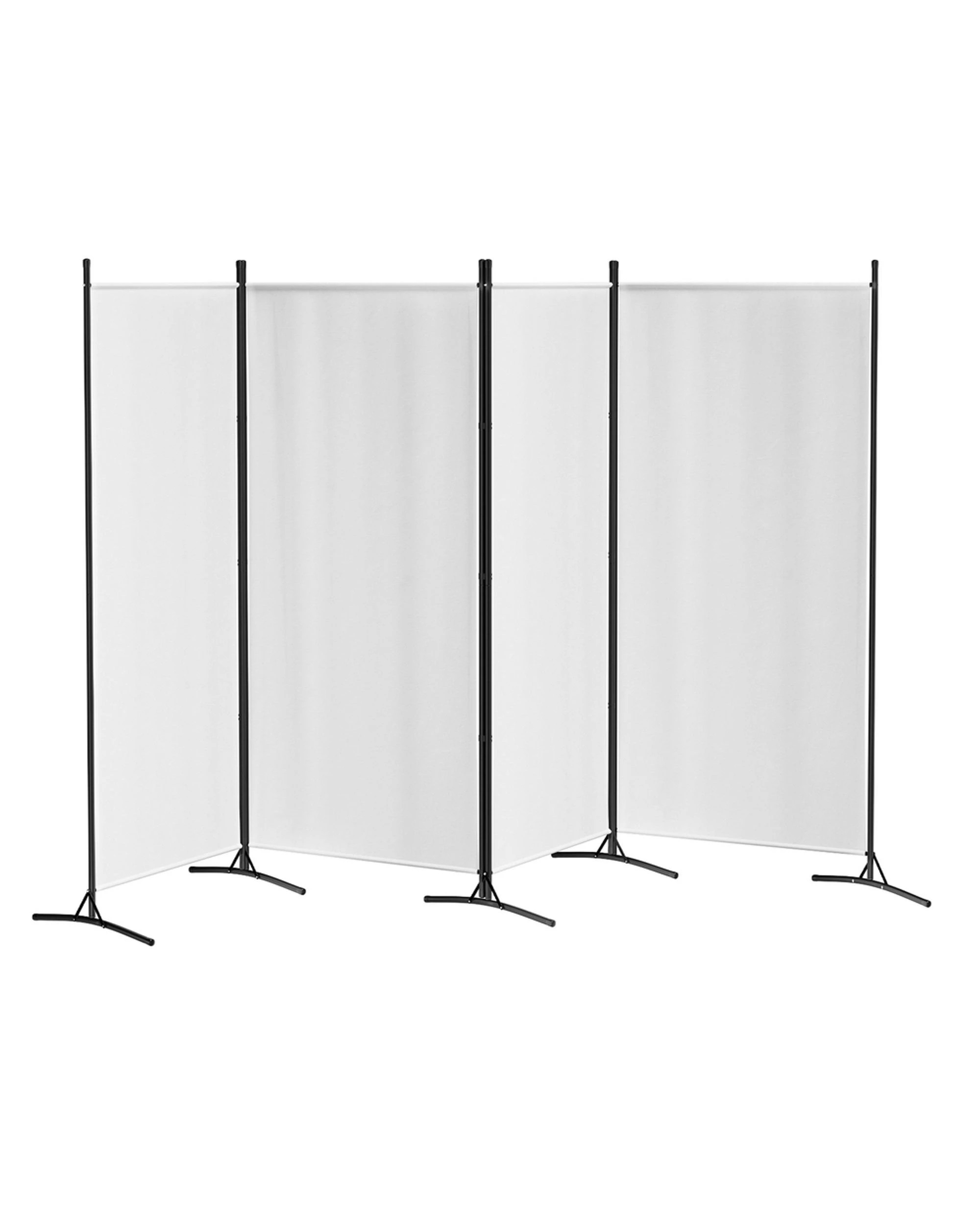 1 Artiss 4 Panel Room Divider Screen 345x180cm Fabric
 - White, 1 of 2