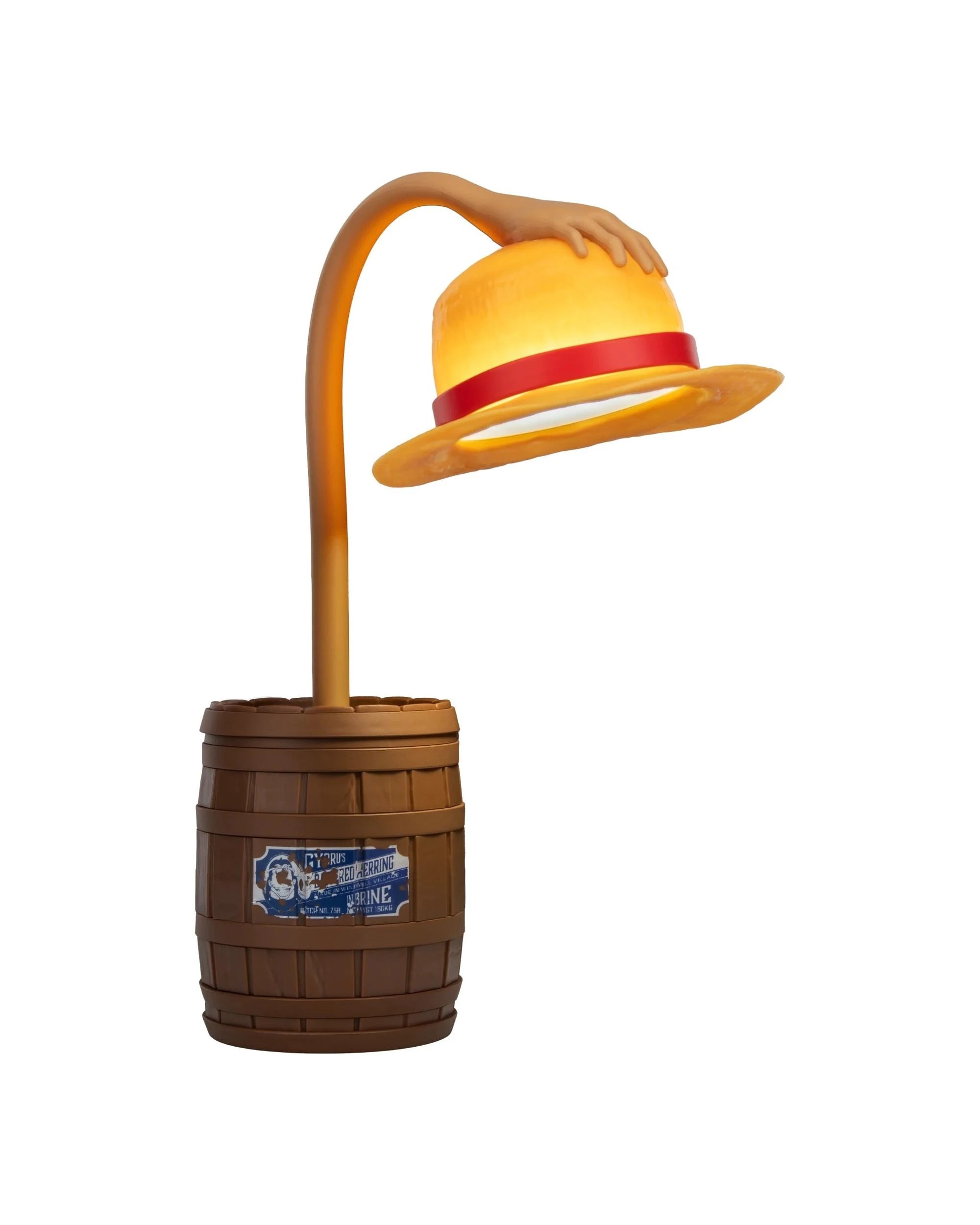 1 Paladone One Piece Straw Hat Poseable Desk Light, 1 of 4