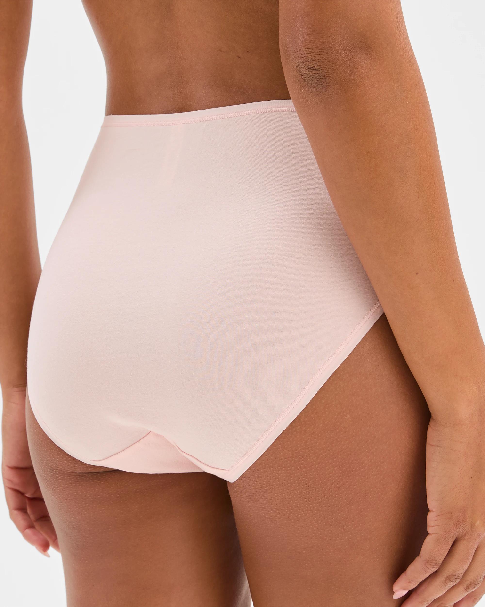 4 Target Woman Australian Cotton Blend Women's Full Briefs 5-pack, Size 10, Multi PINK/NEUTRAL/WHITE/GREY MARLE/BLACK, 4 of 4