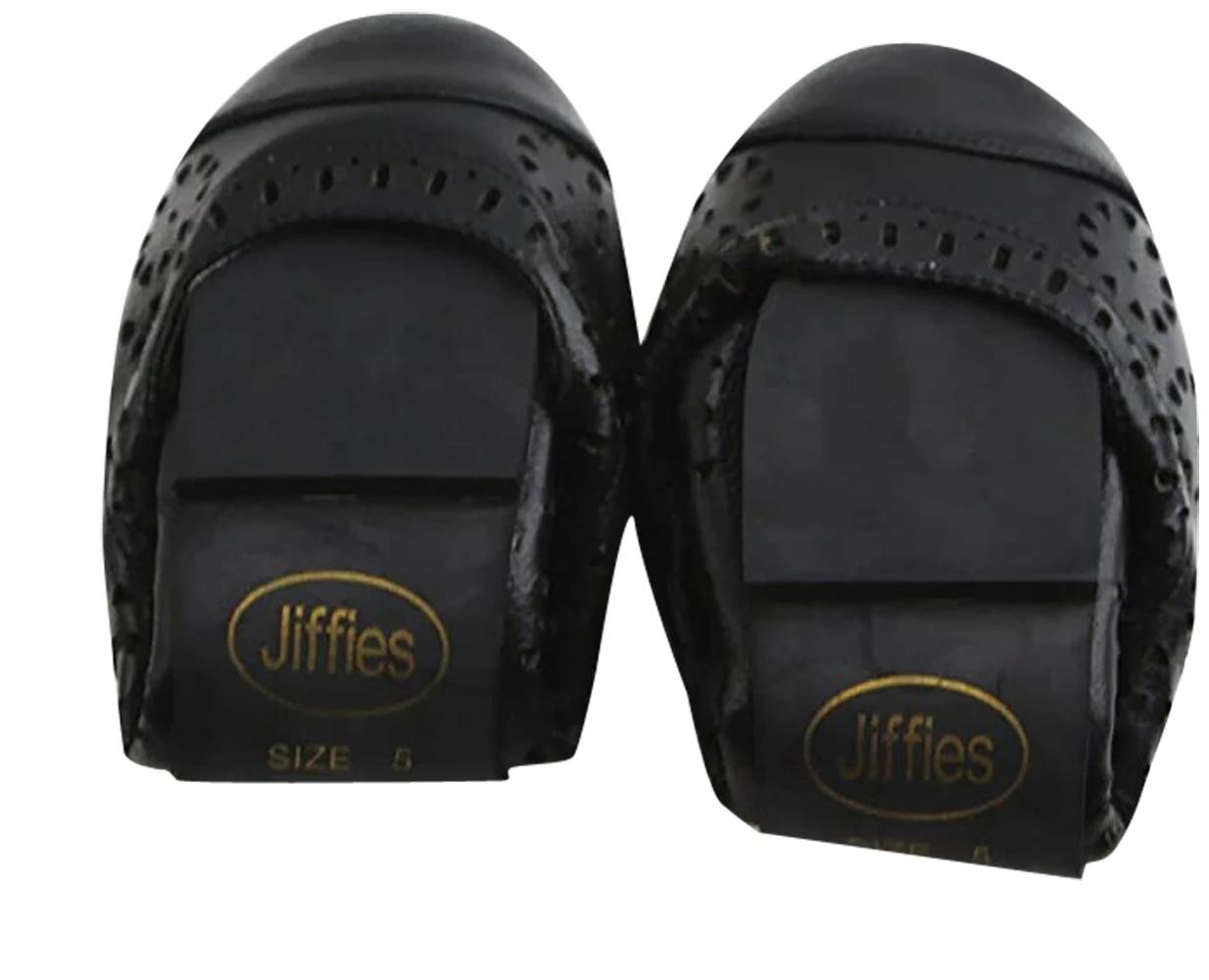 3 Jiffies Leather Ballet Lisa Womens Dance Flats Shoes BLACK, 3 of 3