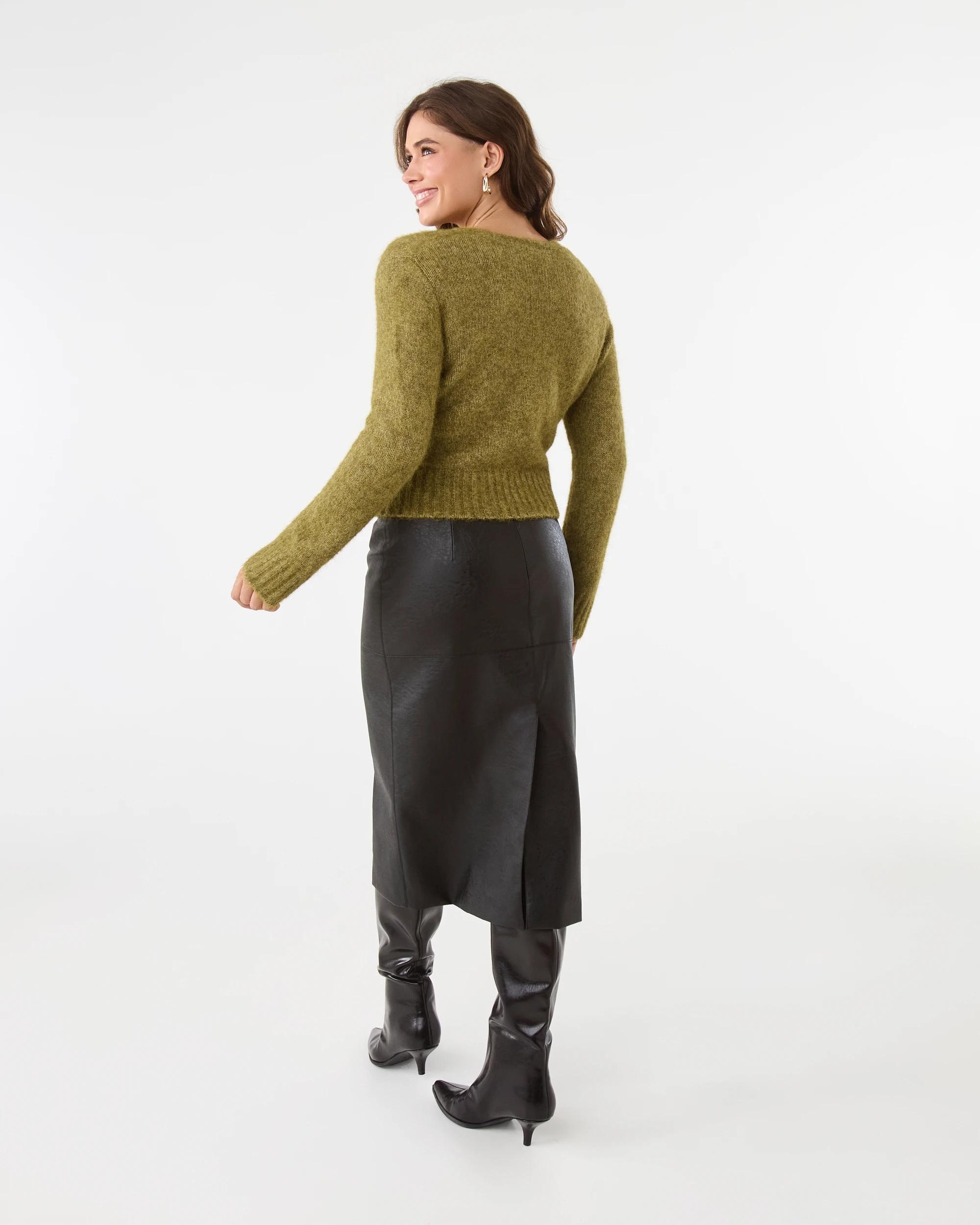 4 Wrap Jumper Charte Grn, 4 of 7