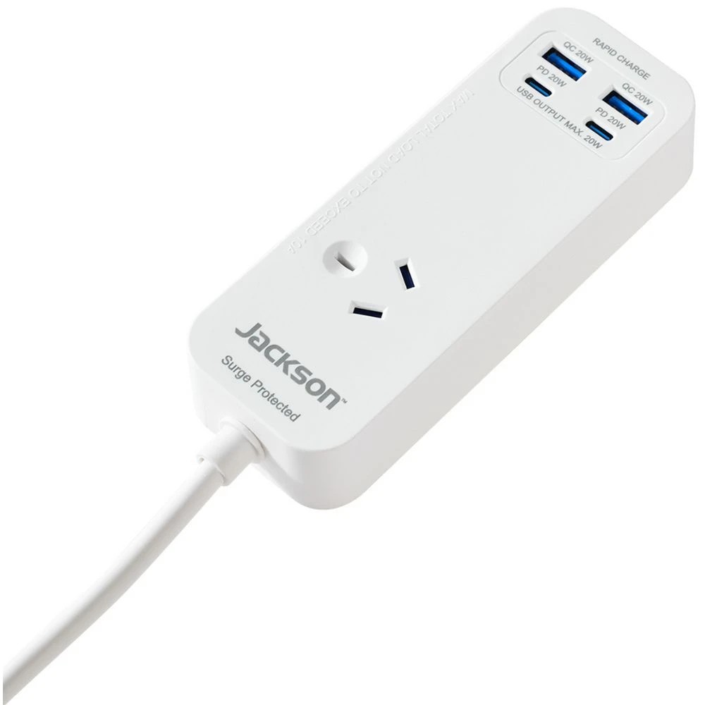 3 Jackson Rapid Charge 20W USB-C Portable Powerboard White, 3 of 5