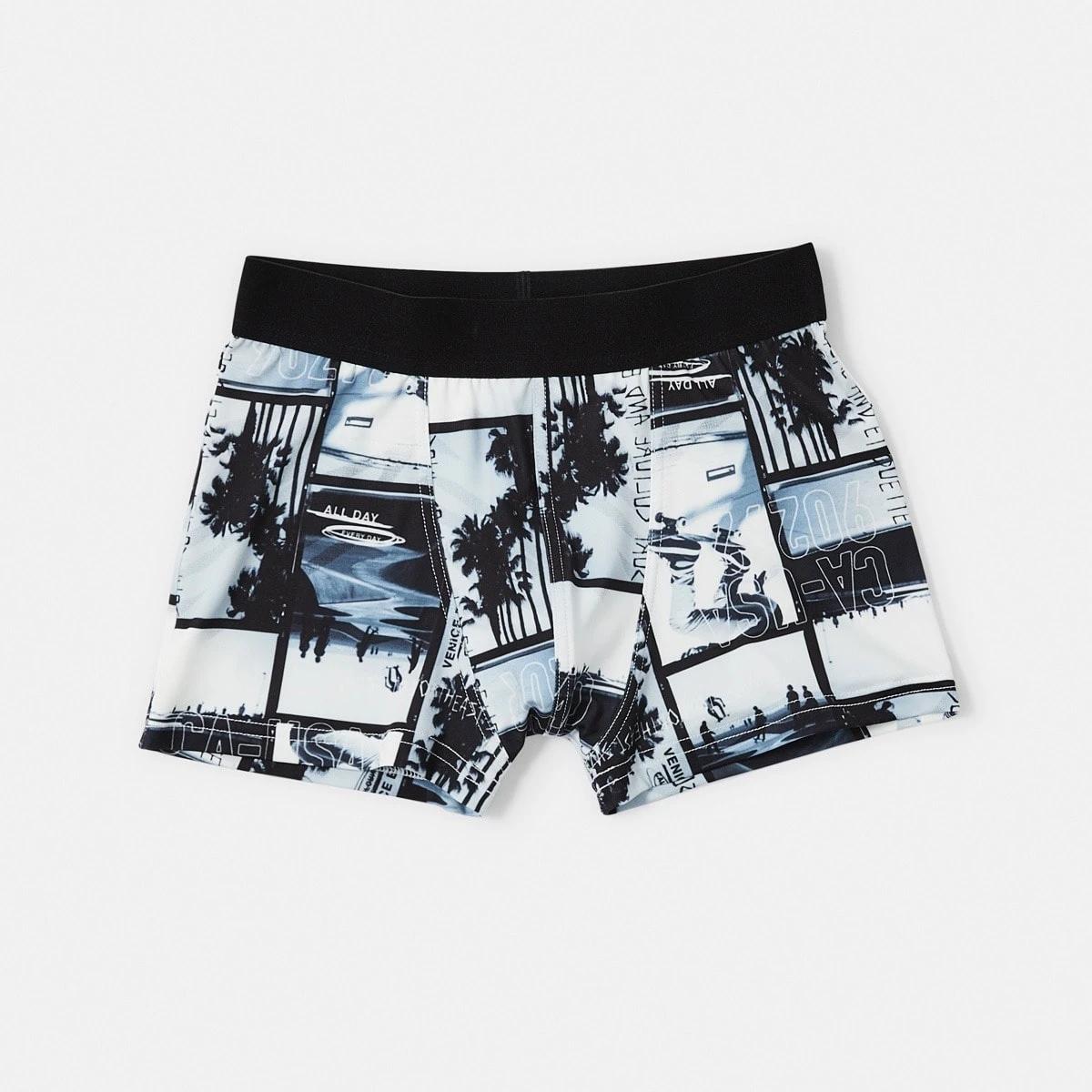 5 3 Pack Microfibre Trunks TEAL SKATE, 5 of 8