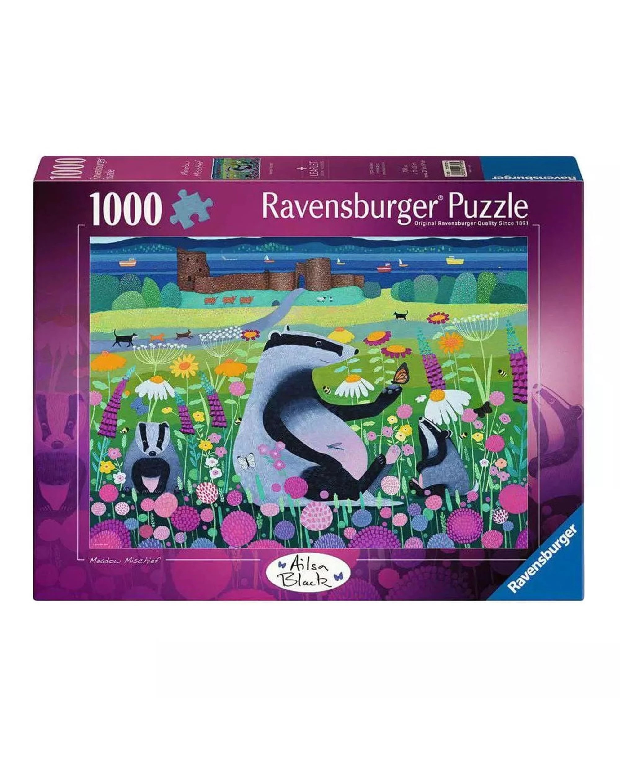 1 Ravensburger Meadow Mischief 1000 Piece Jigsaw Puzzle, 1 of 3