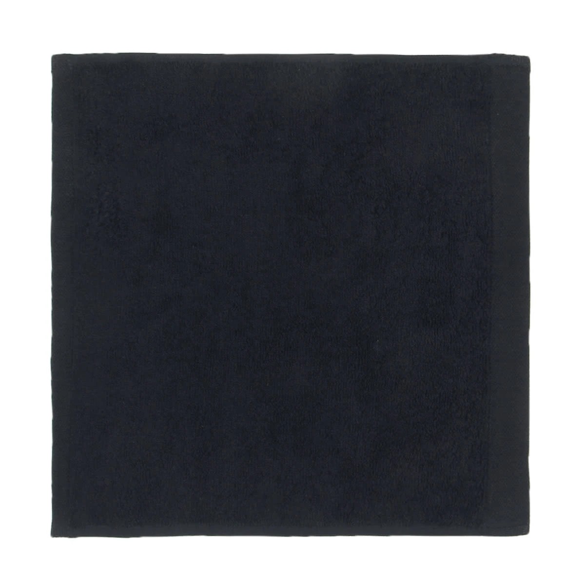 2 Malmo Cotton Face Washer - Black, 2 of 3