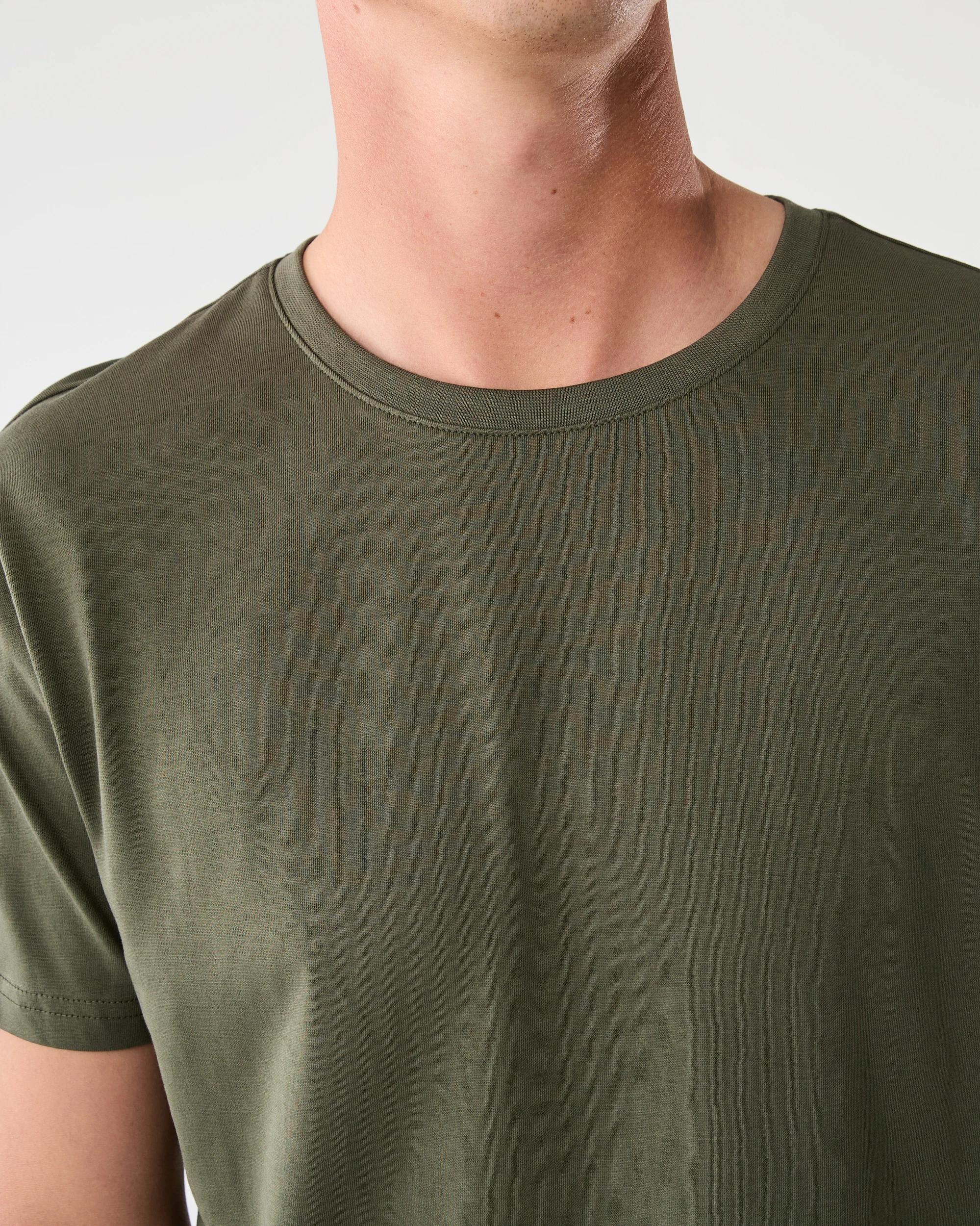 5 Australian Grown Cotton Longline T-shirt BEETLE, 5 of 6