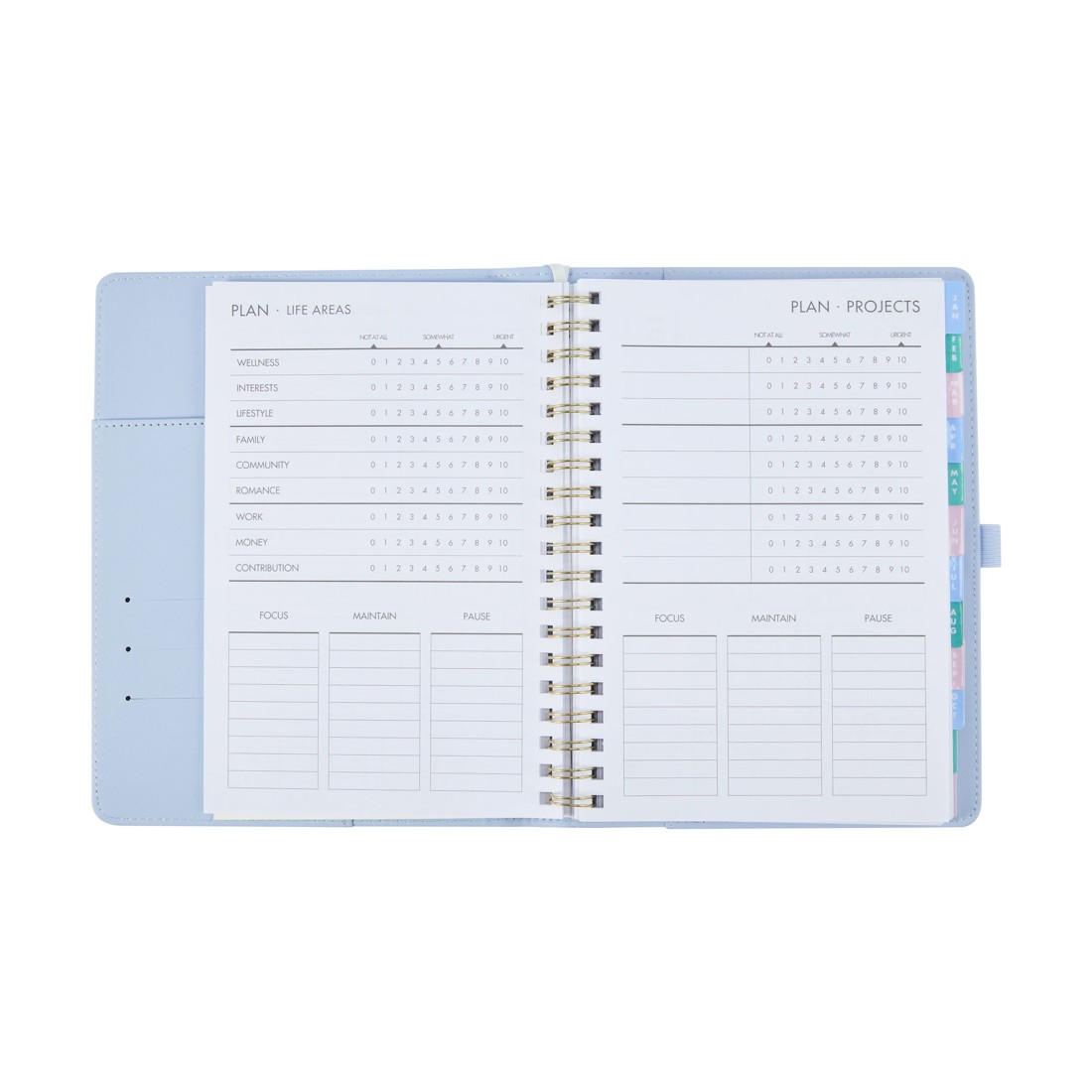 6 2026 Weekly Planner - Blue, 6 of 8