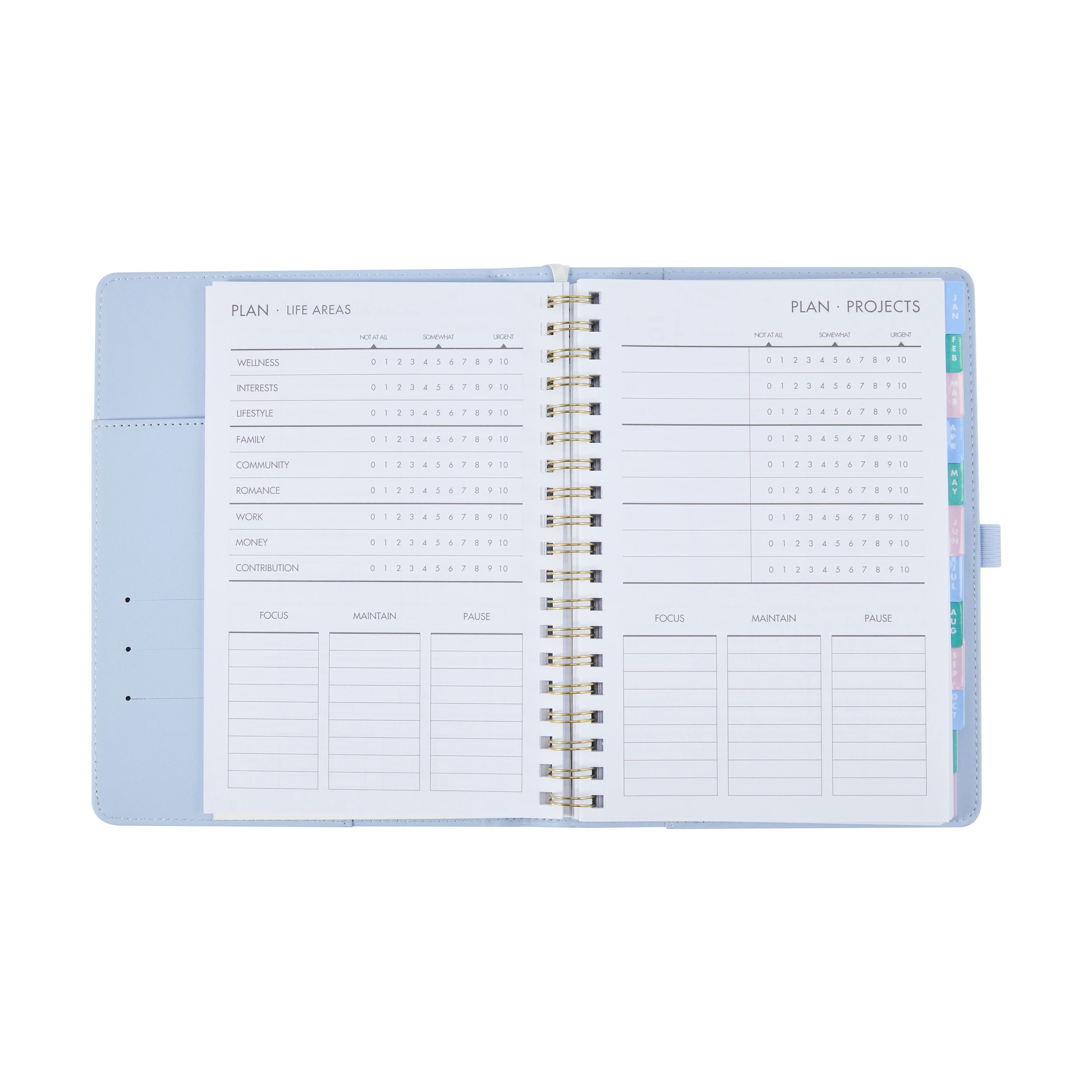 6 2026 Weekly Planner - Blue, 6 of 8