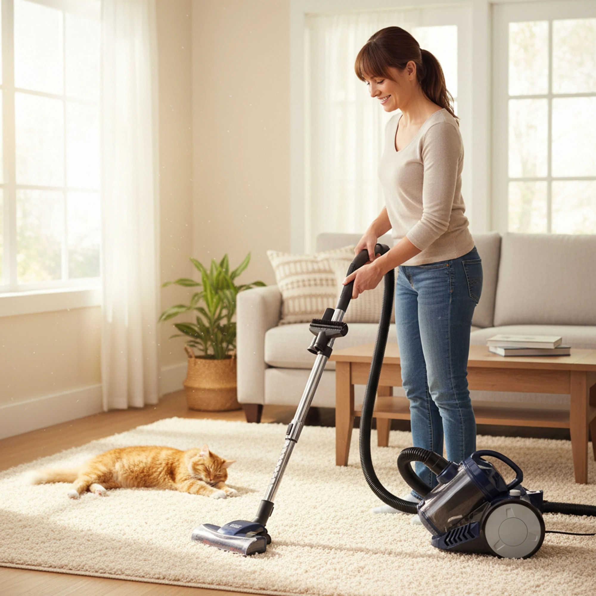 2 MyGenie Vortex Pet 1000W Canister Vacuum, HEPA, Strong Suction, Pet Hair - Blue, 2 of 6