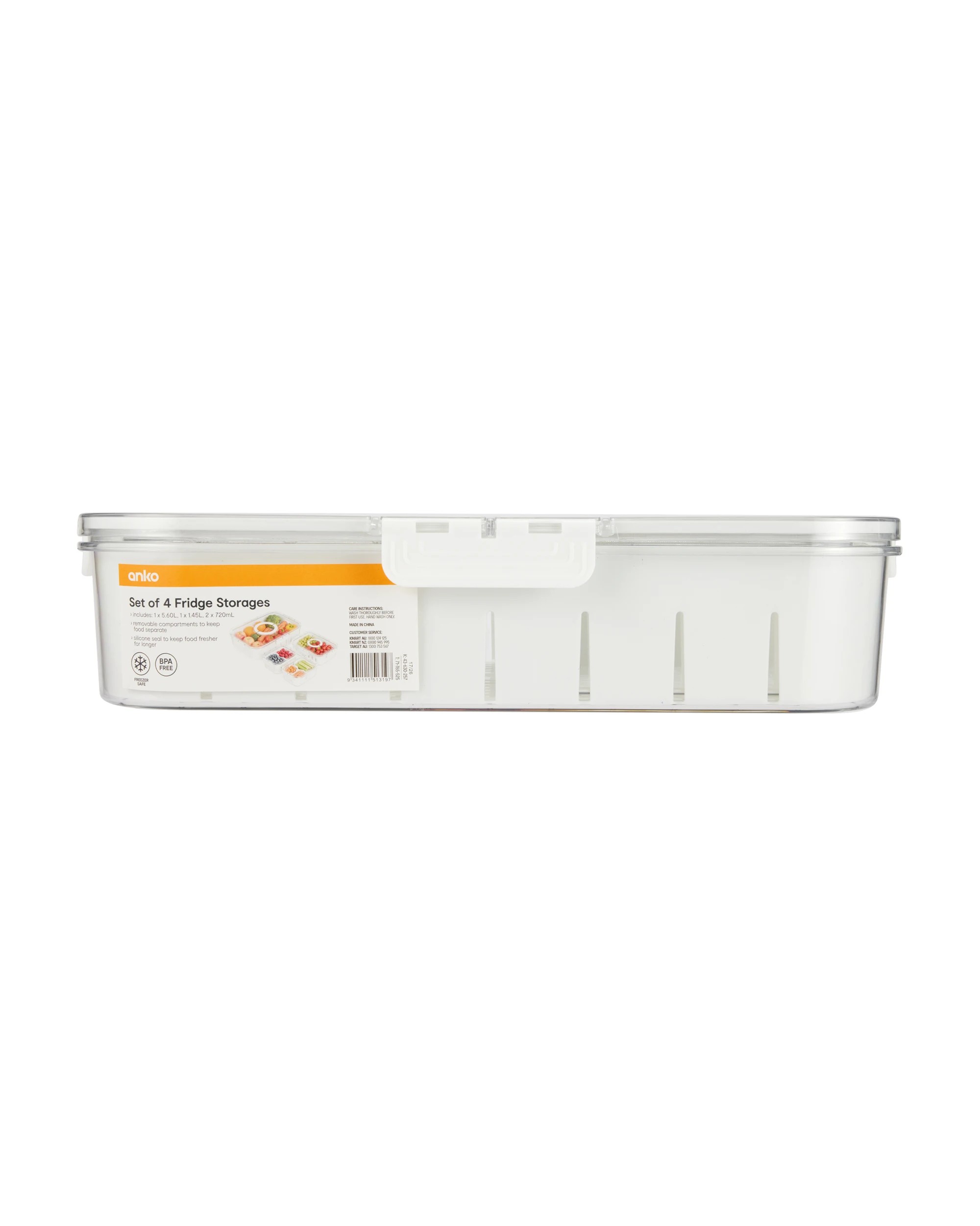 10 Fridge Storage Set - Clear, 10 of 10