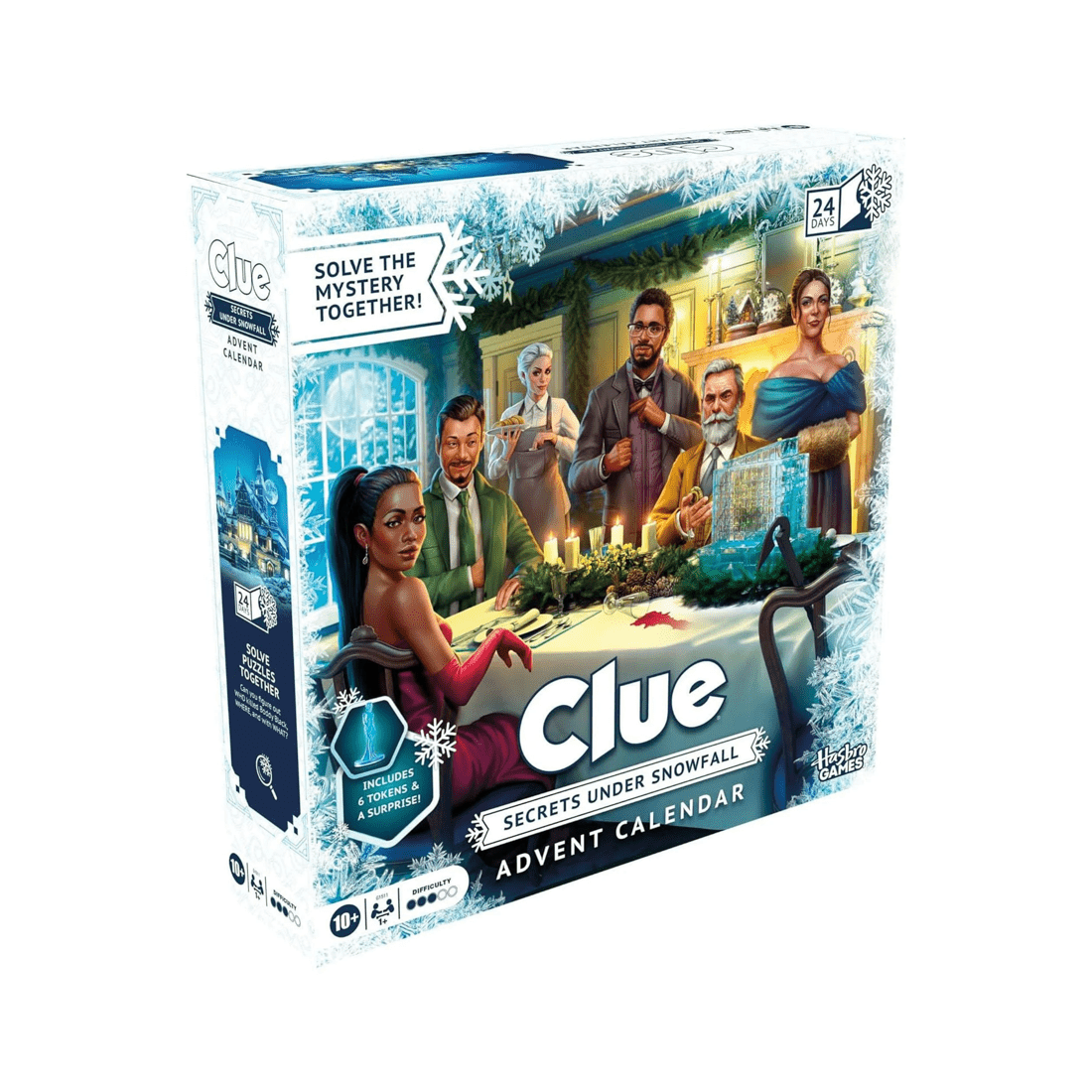 1 Hasbro Clue Advent Calendar: Secrets Under Snowfall Puzzle Game, 1 of 10