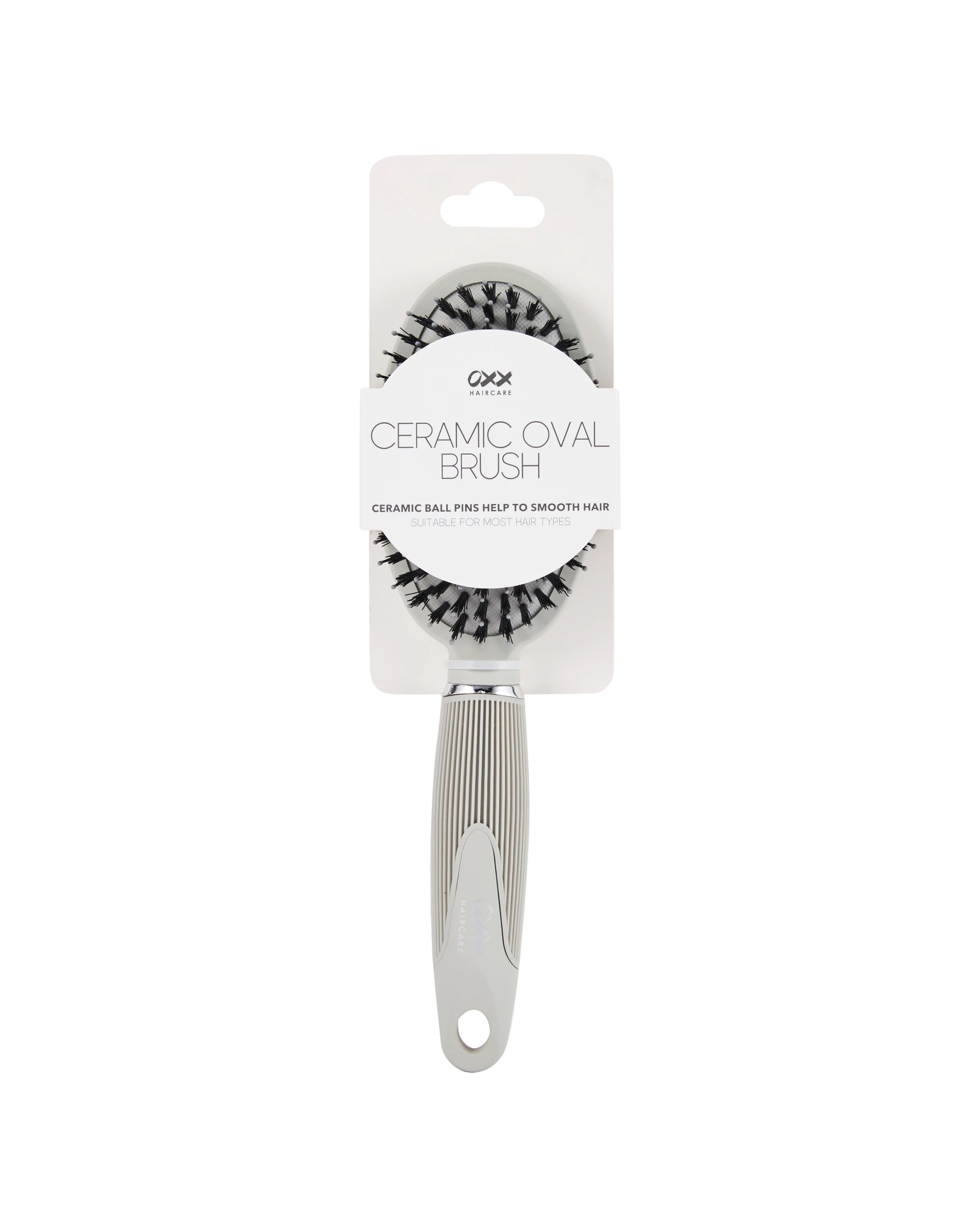 4 OXX Haircare Ceramic Oval Brush - Grey, 4 of 4