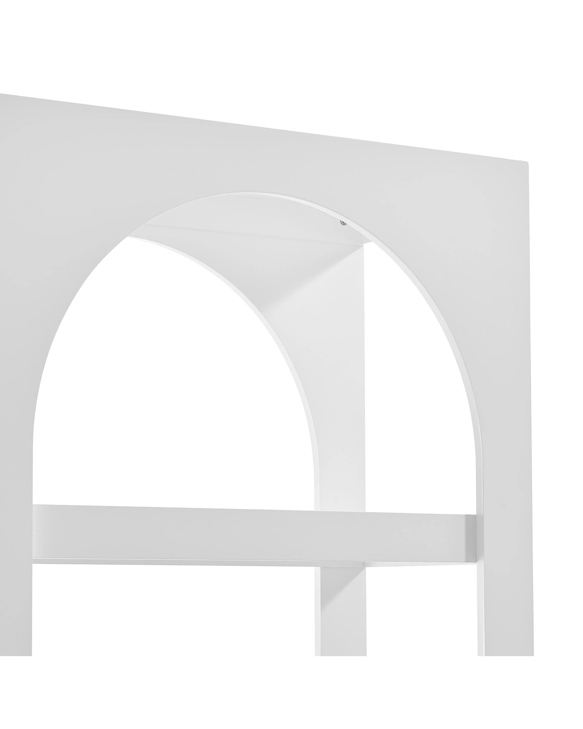 6 Kodu Bookcase Bookshelf Display Unit 4 Tier - White, 6 of 9