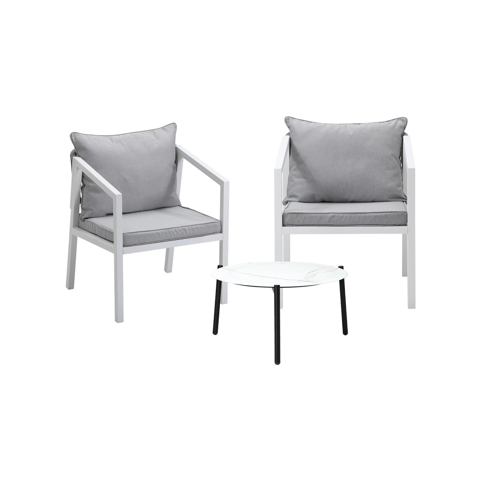 4 Livsip Outdoor Patio Setting 3pcs Furniture Lounge Set 50cm Coffee Table
 - Multi, 4 of 10