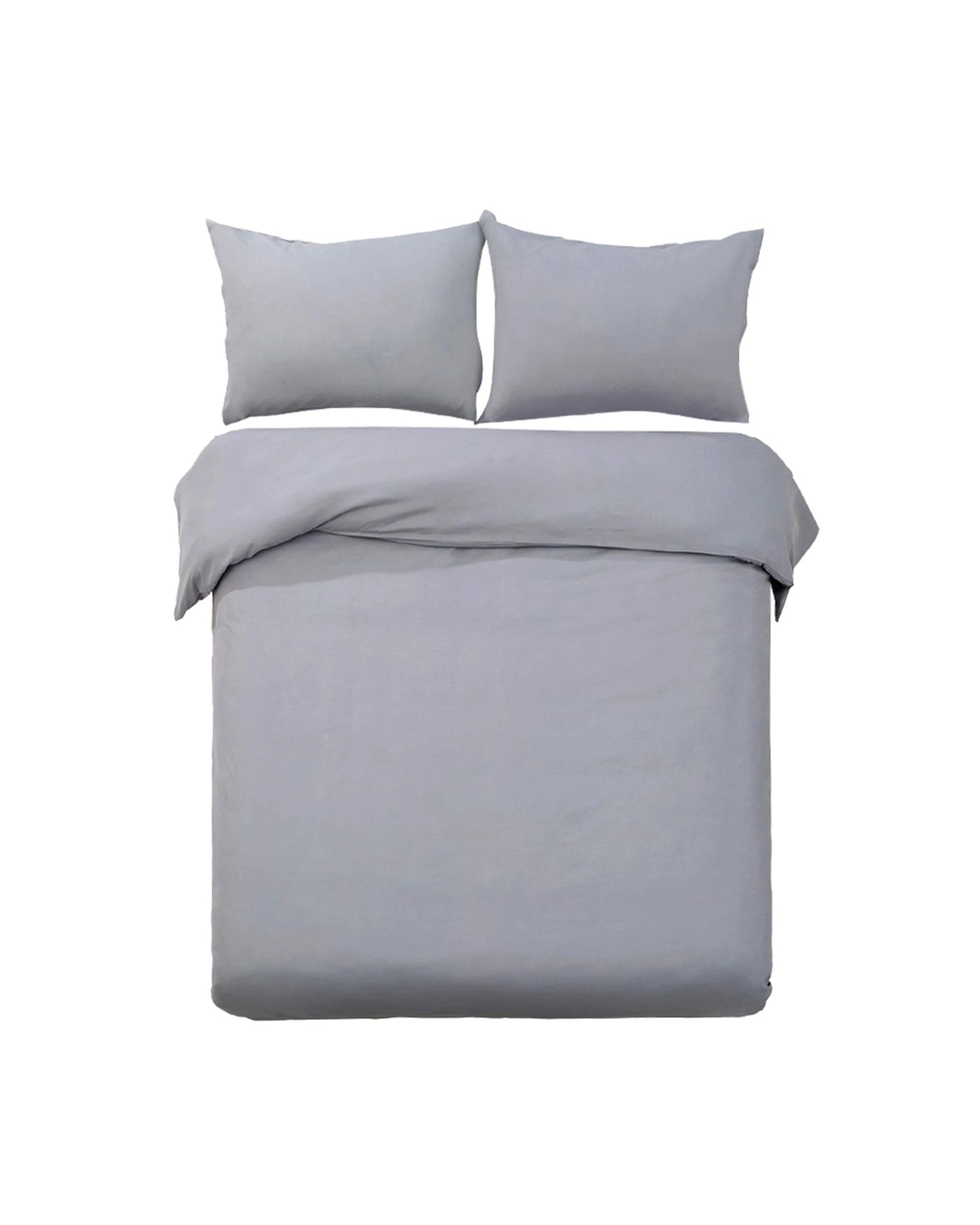 1 Giselle Bedding Quilt Cover Set Classic Grey Queen
 - Queen Bed
 - Grey, 1 of 3