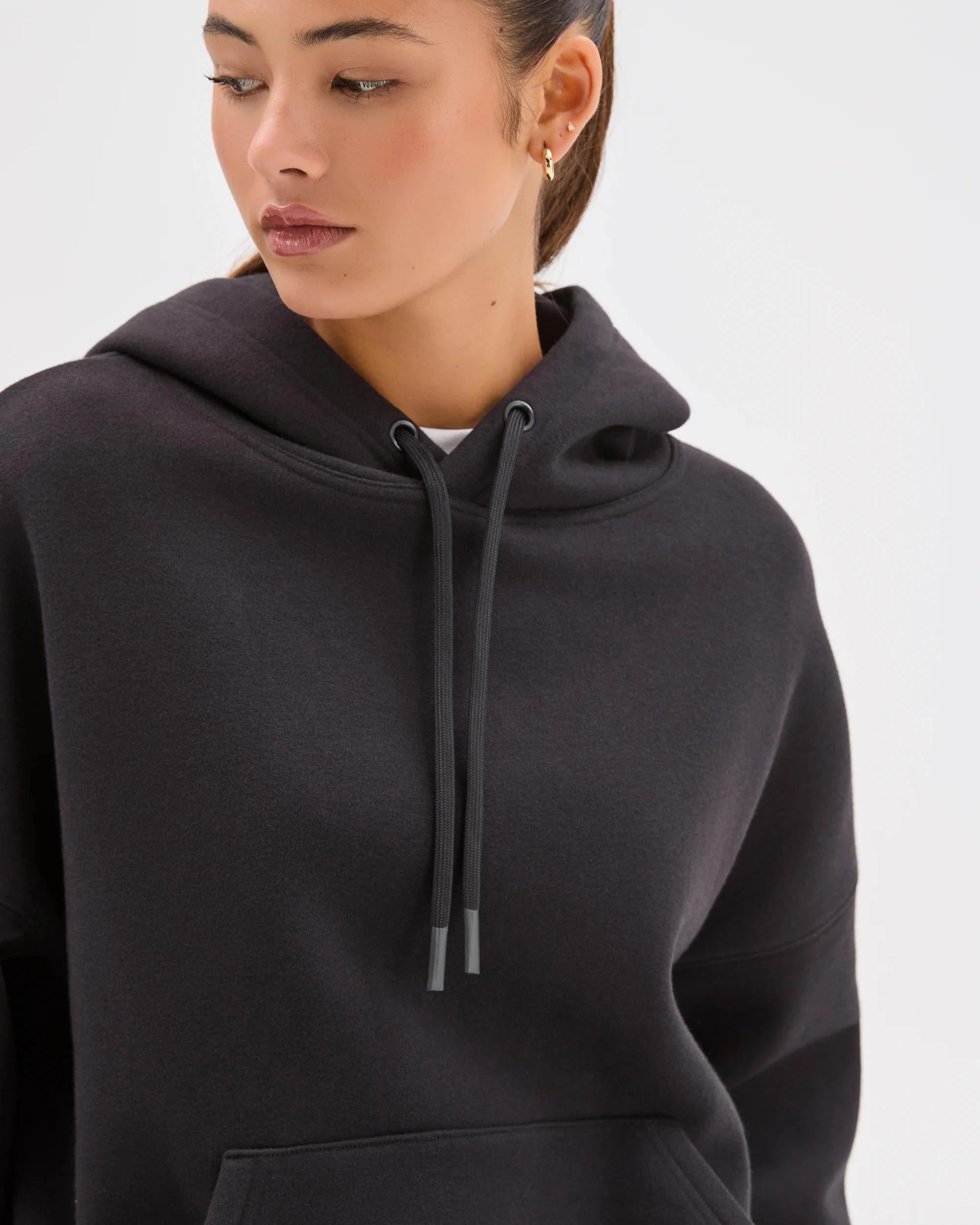 5 Lily Loves Australian Cotton Blend Hoodie BLACK, 5 of 7