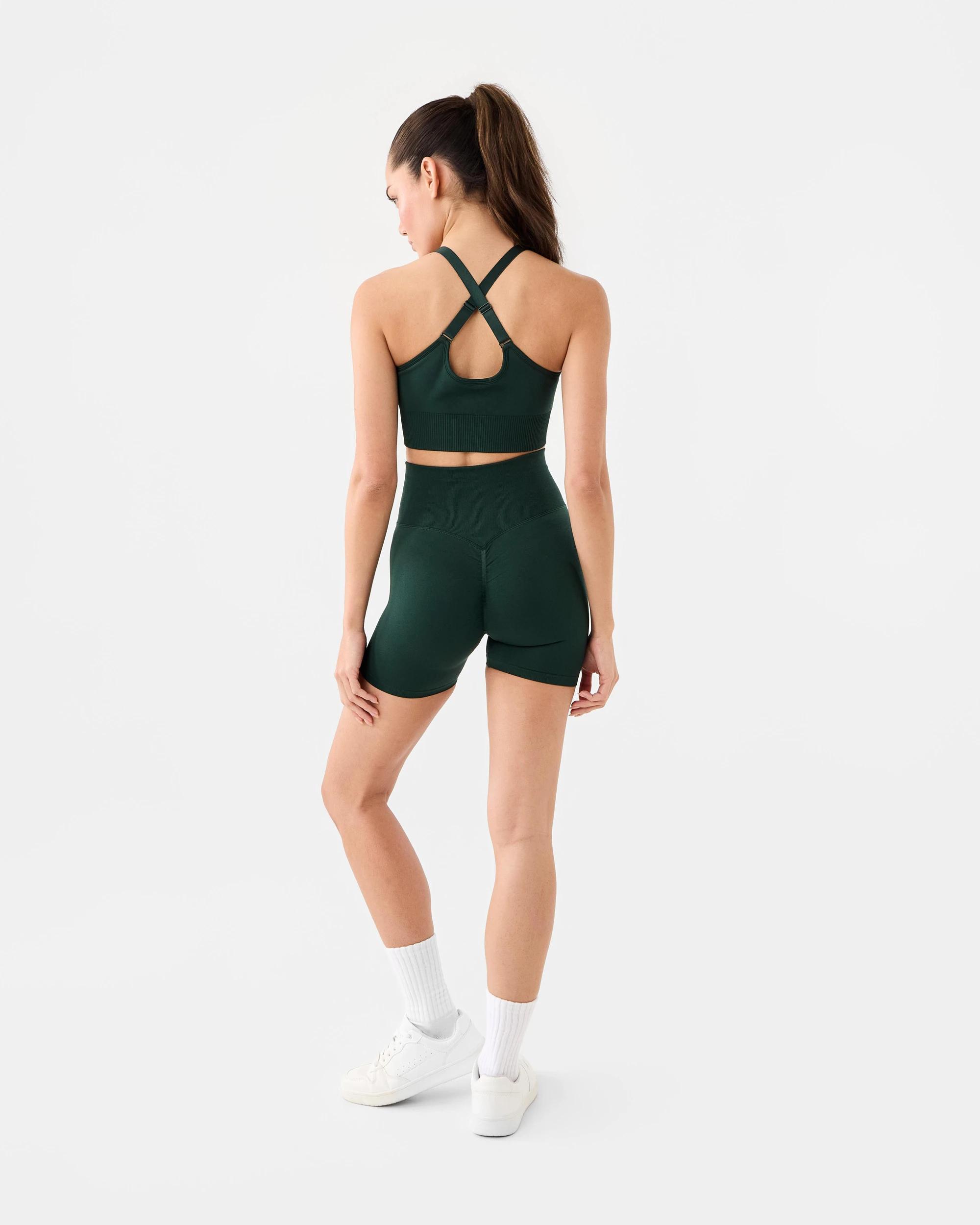 4 Everlast Womens Seamfree Keyhole Sports Bra Pine, 4 of 8