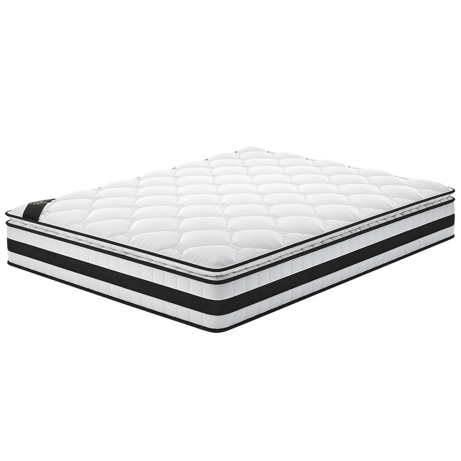 1 Starry Eucalypt Mattress Pillow Top Foam Bed Bonnell Spring 22cm - King Single Bed, 1 of 10