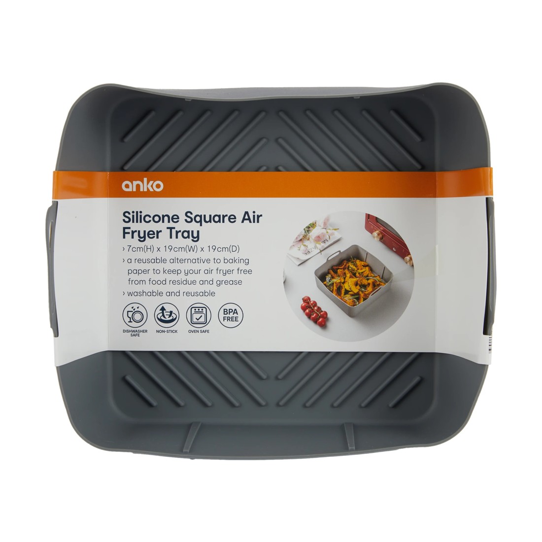 9 Silicone Square Air Fryer Tray, 9 of 9