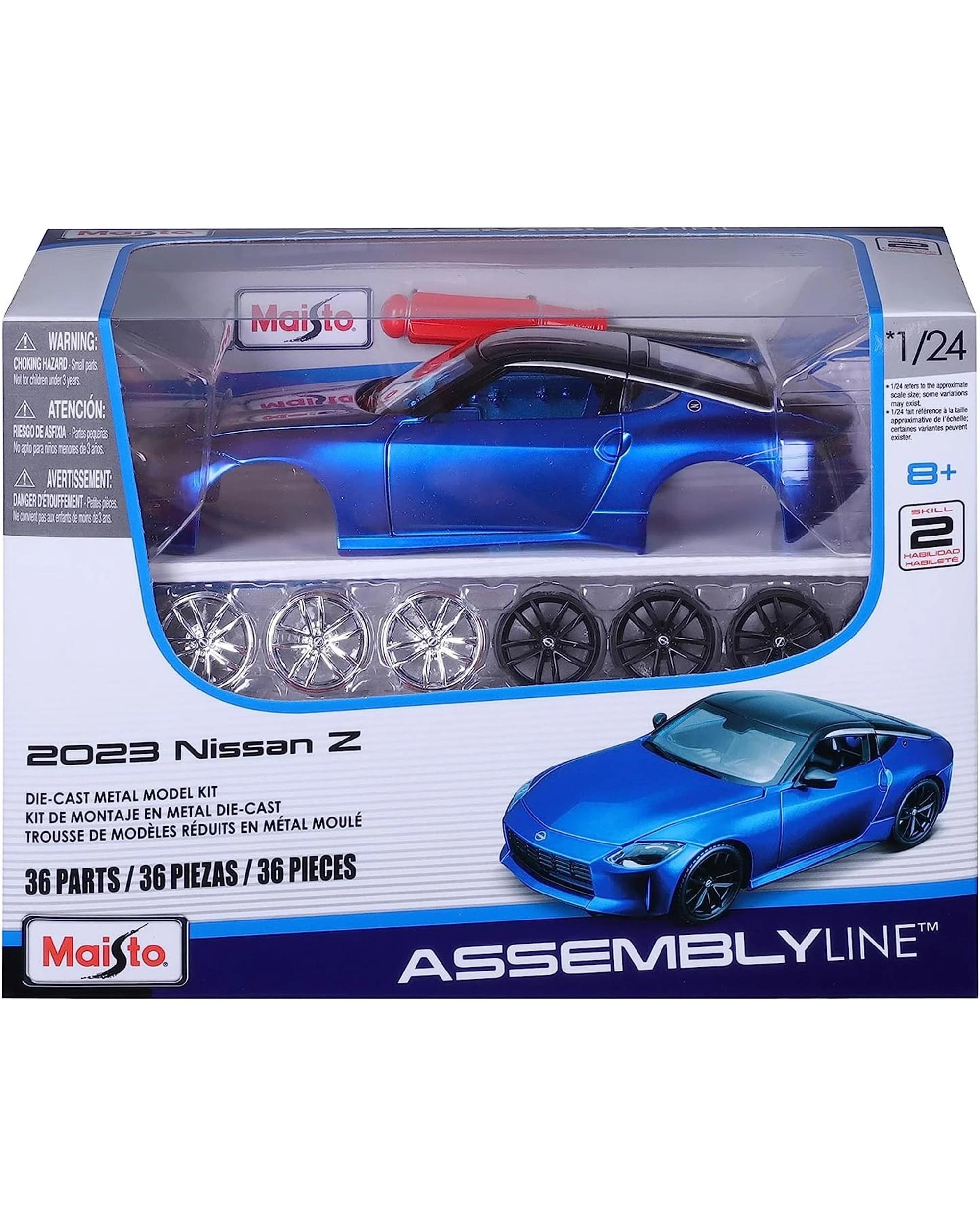 1 Maisto Assembly Line 2023 Nissan Z Coupe 1:24 Scale Vehicle - Blue, 1 of 7