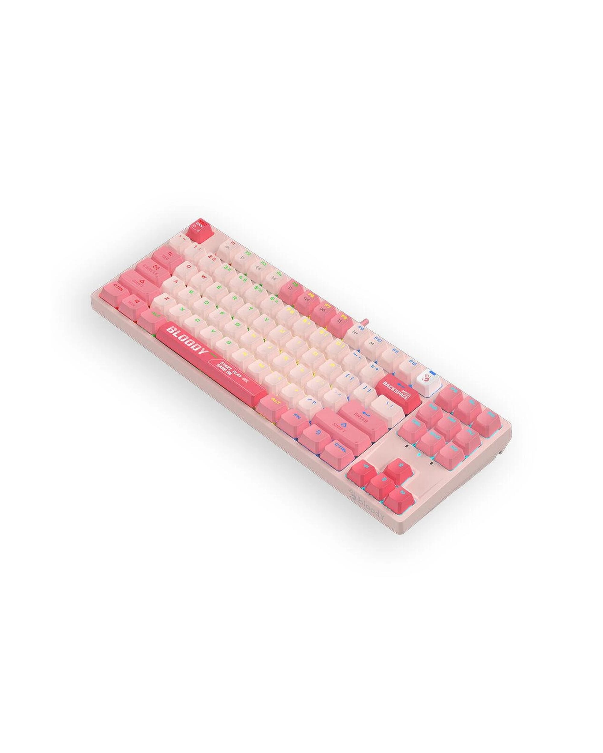 3 Bloody S87 Energy Pink TKL BLMS Mechanical Keyboard, 3 of 4