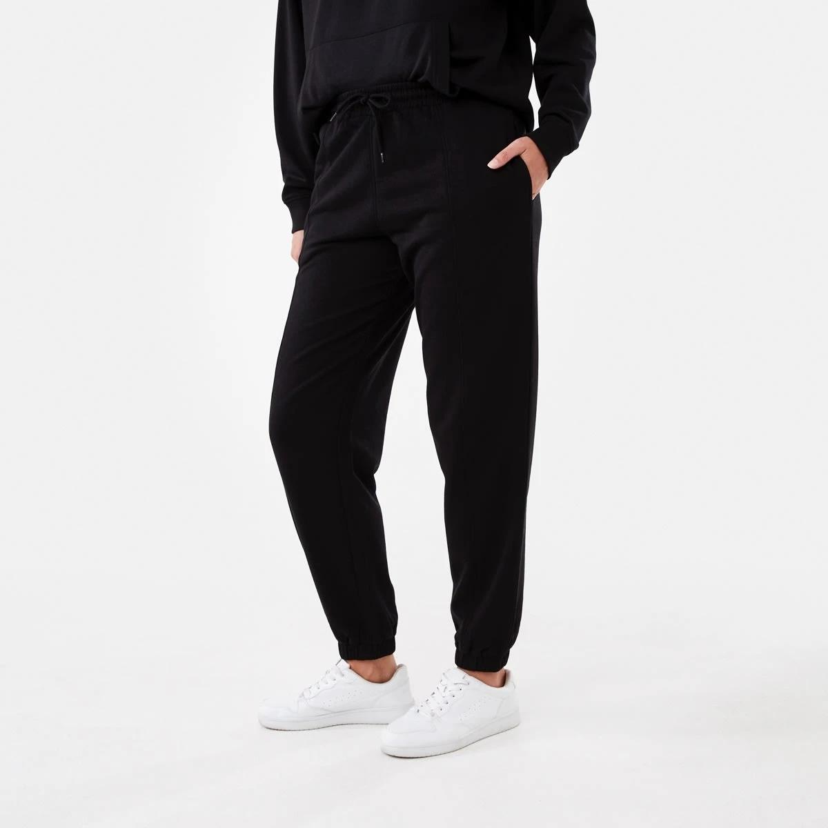 2 Active Womens Cuffed Trackpants BLACK, 2 of 5